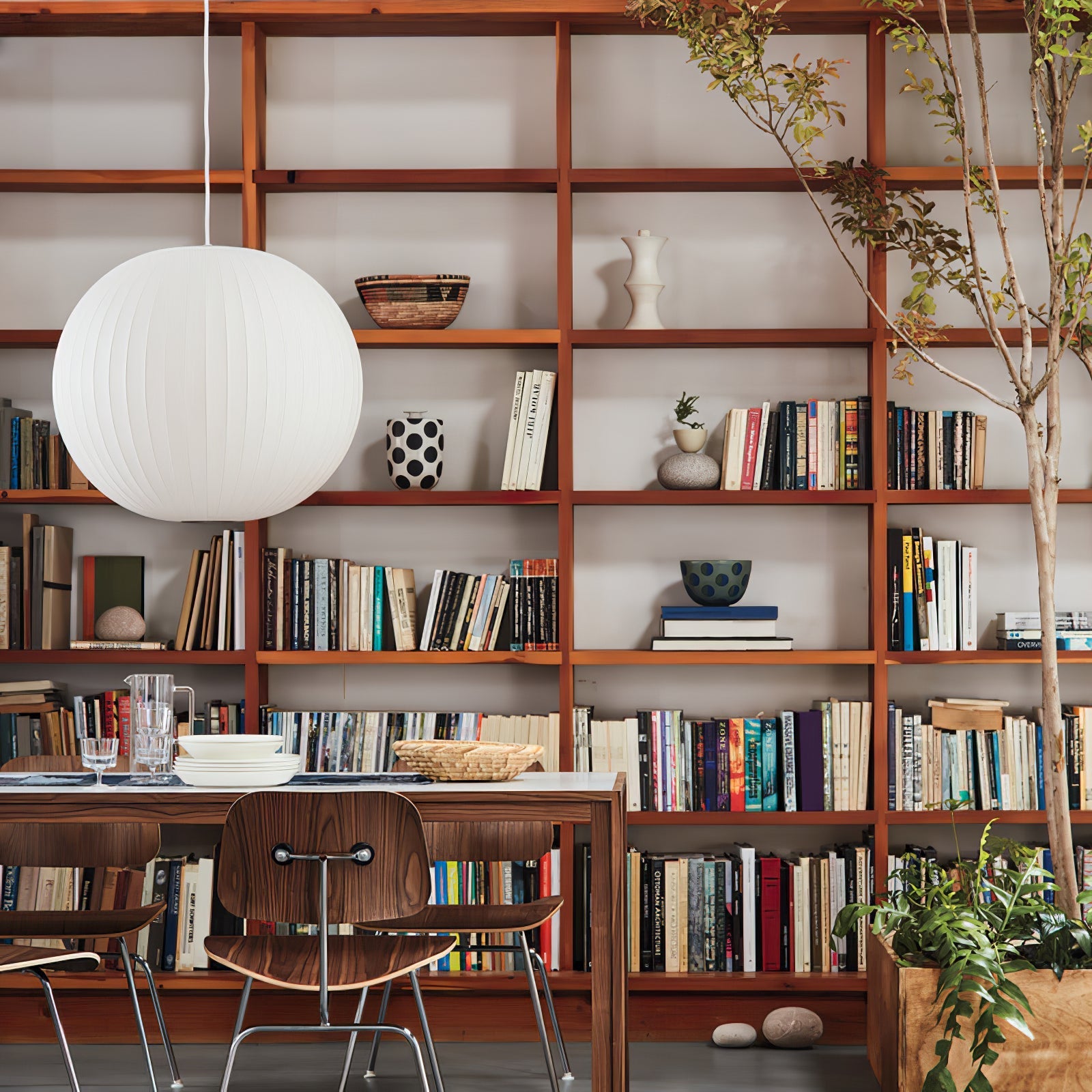 Bis Silk & Steel Pendant Lamp-Neutral Decor