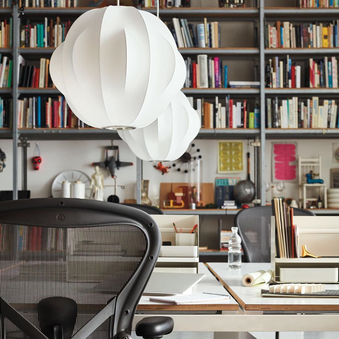 Nebula Bubble Mulberry Silk Pendant Lamp-Neutral Decor