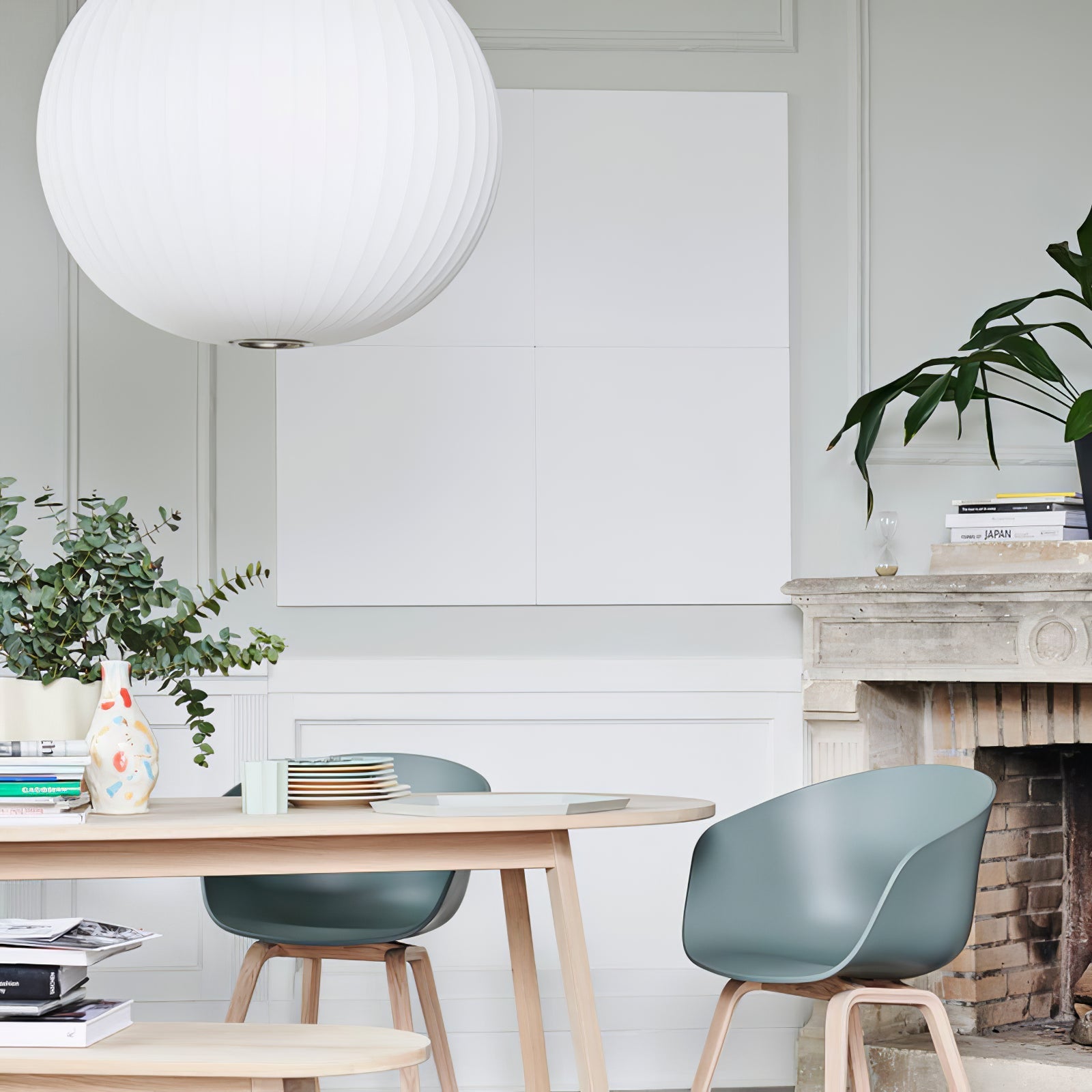 Bis Silk & Steel Pendant Lamp-Neutral Decor