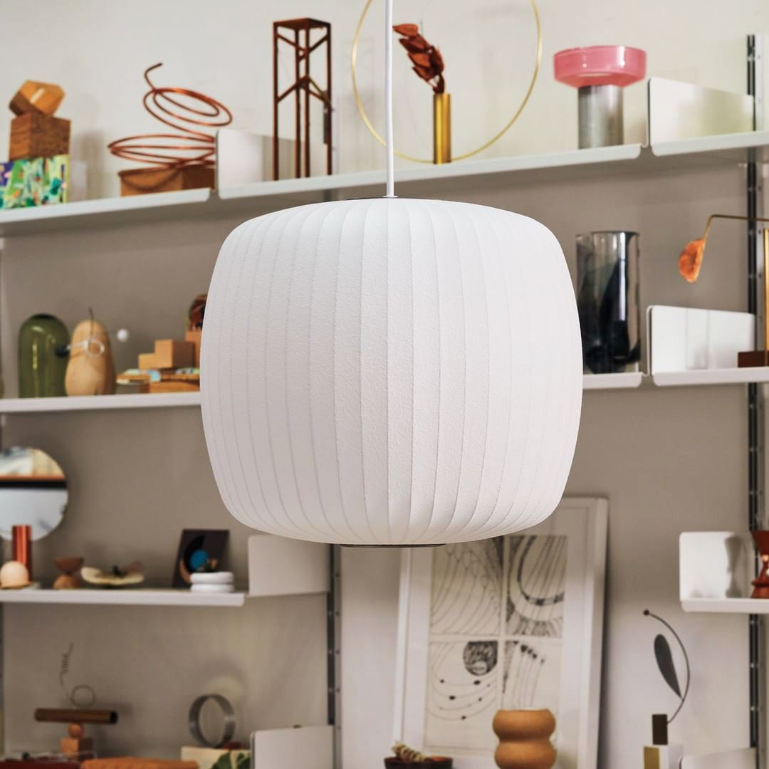 Bis Silk & Steel Pendant Lamp-Neutral Decor
