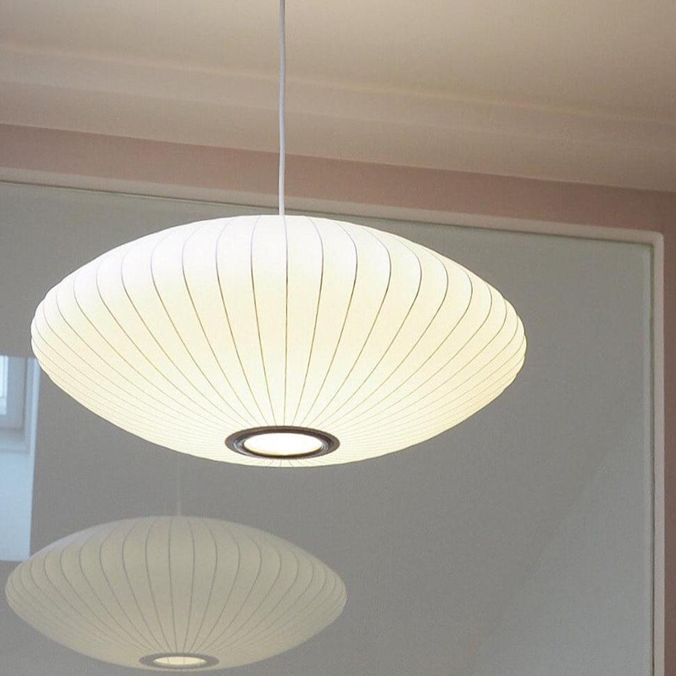 Bis Silk & Steel Pendant Lamp-Neutral Decor