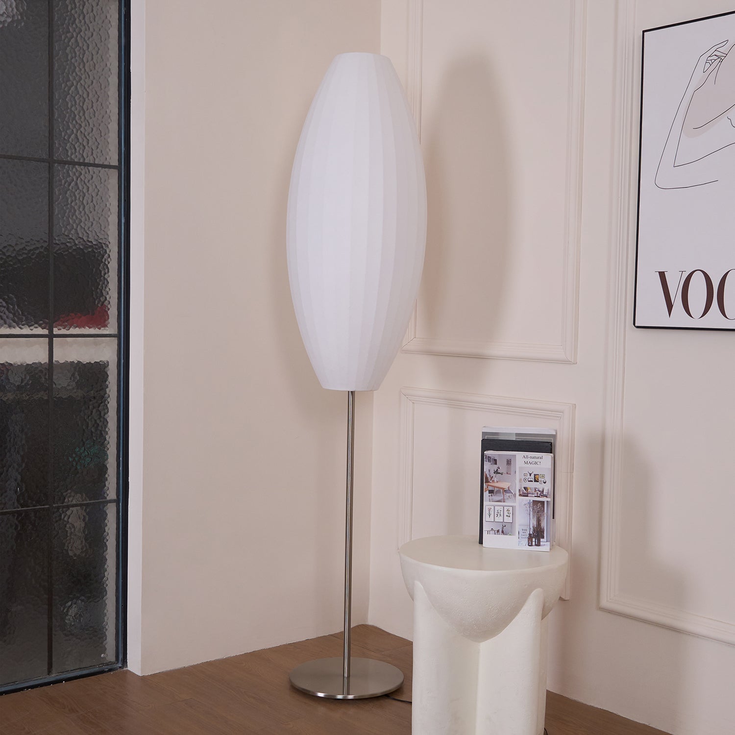 Bexno Minimalist Floor Lamp-Neutral Decor