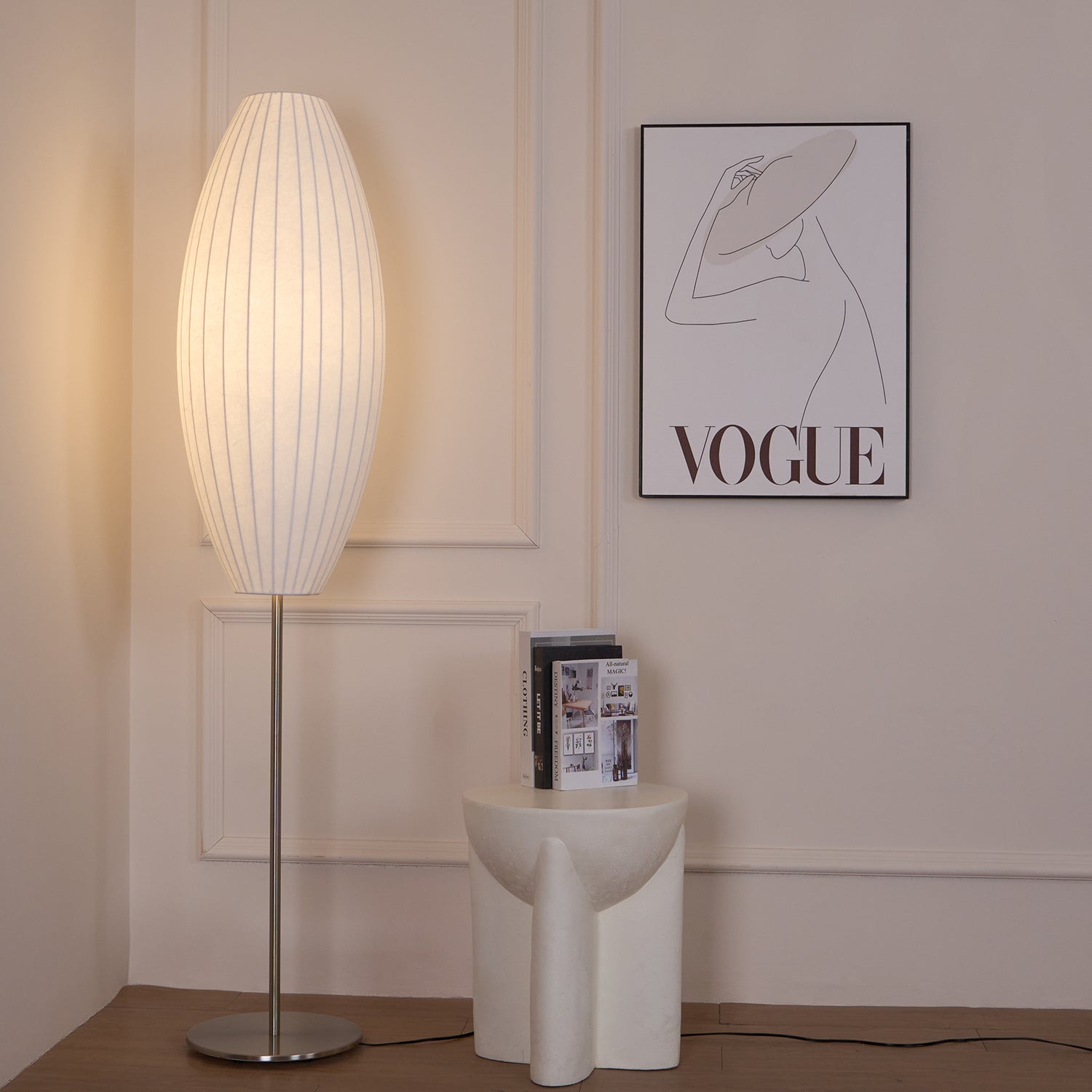 Bexno Minimalist Floor Lamp-Neutral Decor