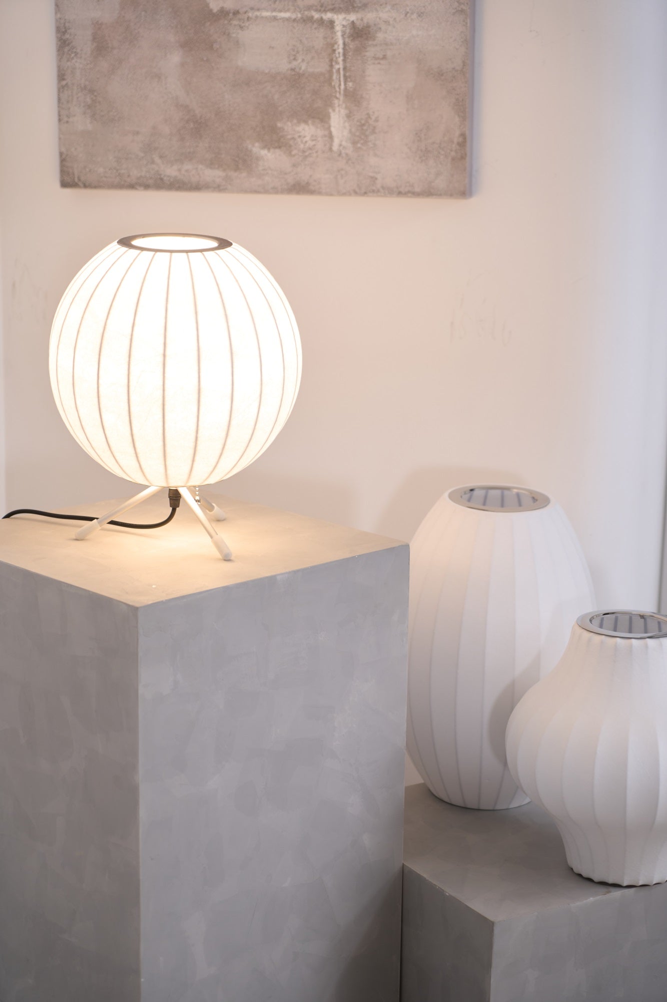 Rostix Steel Minimalist Table Lamp-Neutral Decor