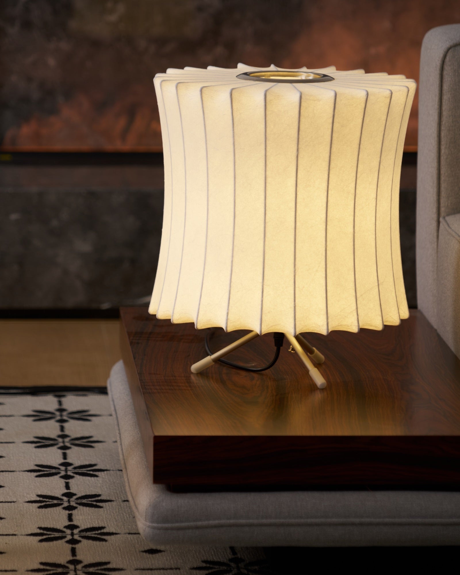 Rostix Steel Minimalist Table Lamp-Neutral Decor