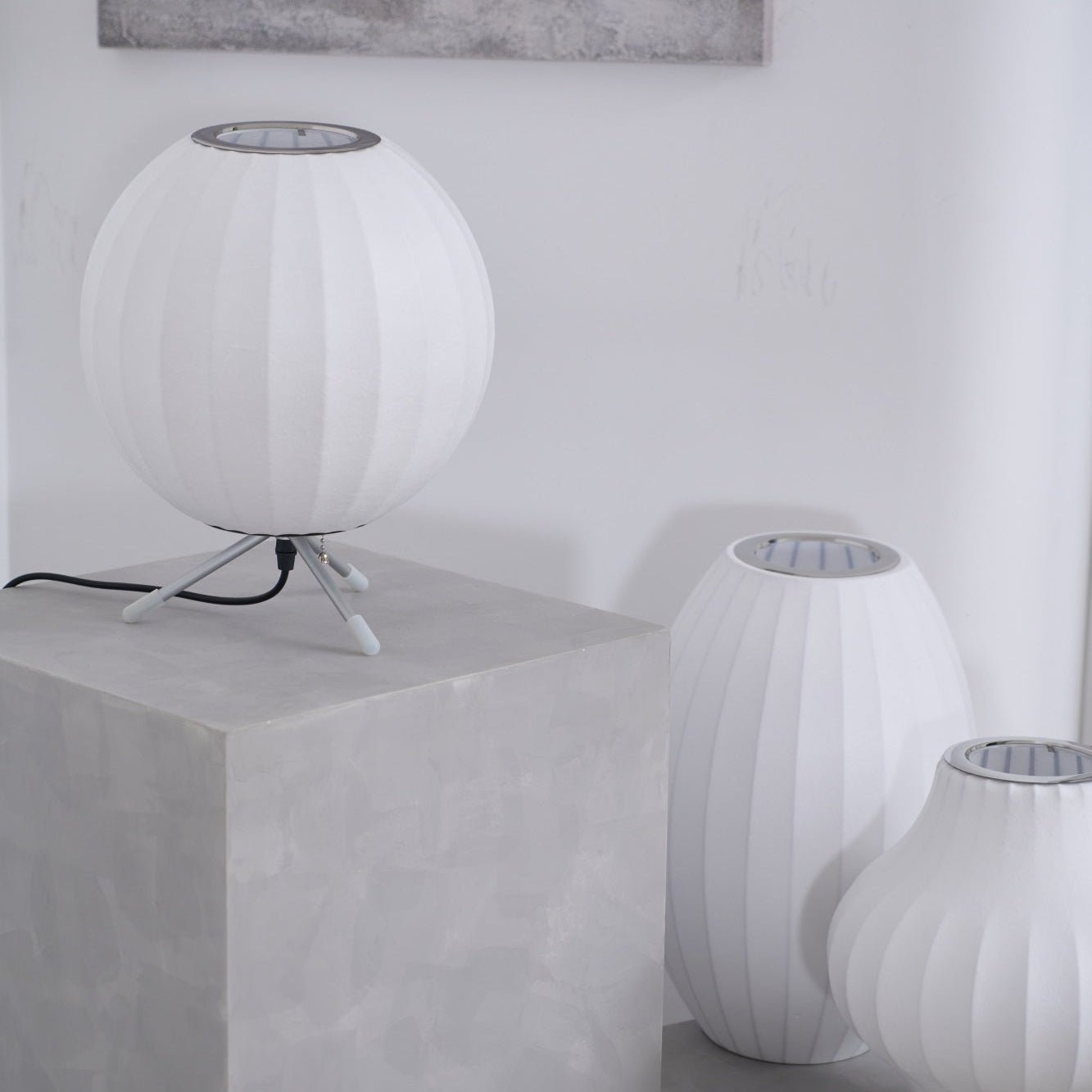 Rostix Steel Minimalist Table Lamp-Neutral Decor