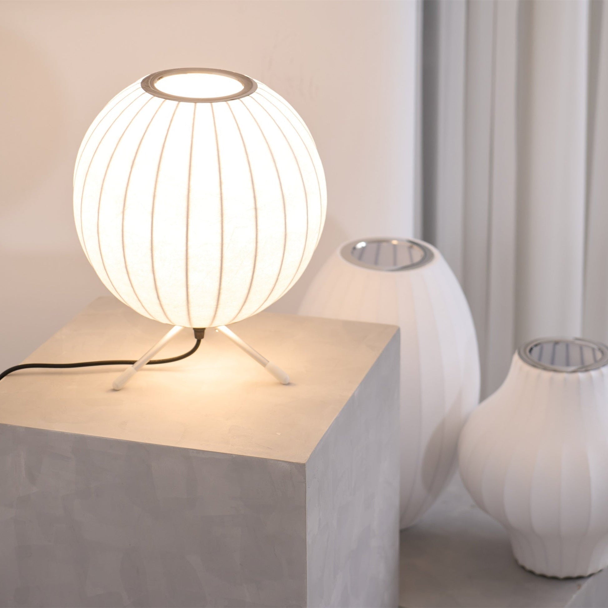 Rostix Steel Minimalist Table Lamp-Neutral Decor