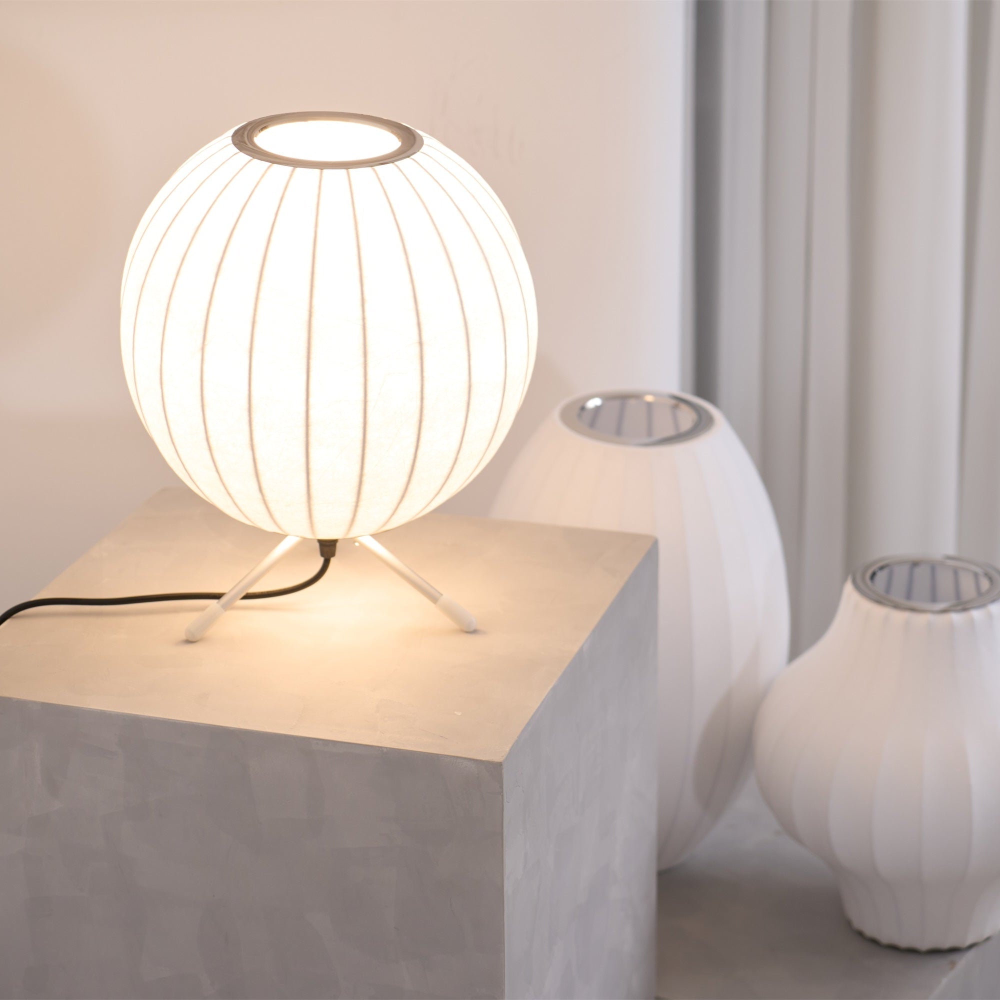 Rostix Steel Minimalist Table Lamp-Neutral Decor