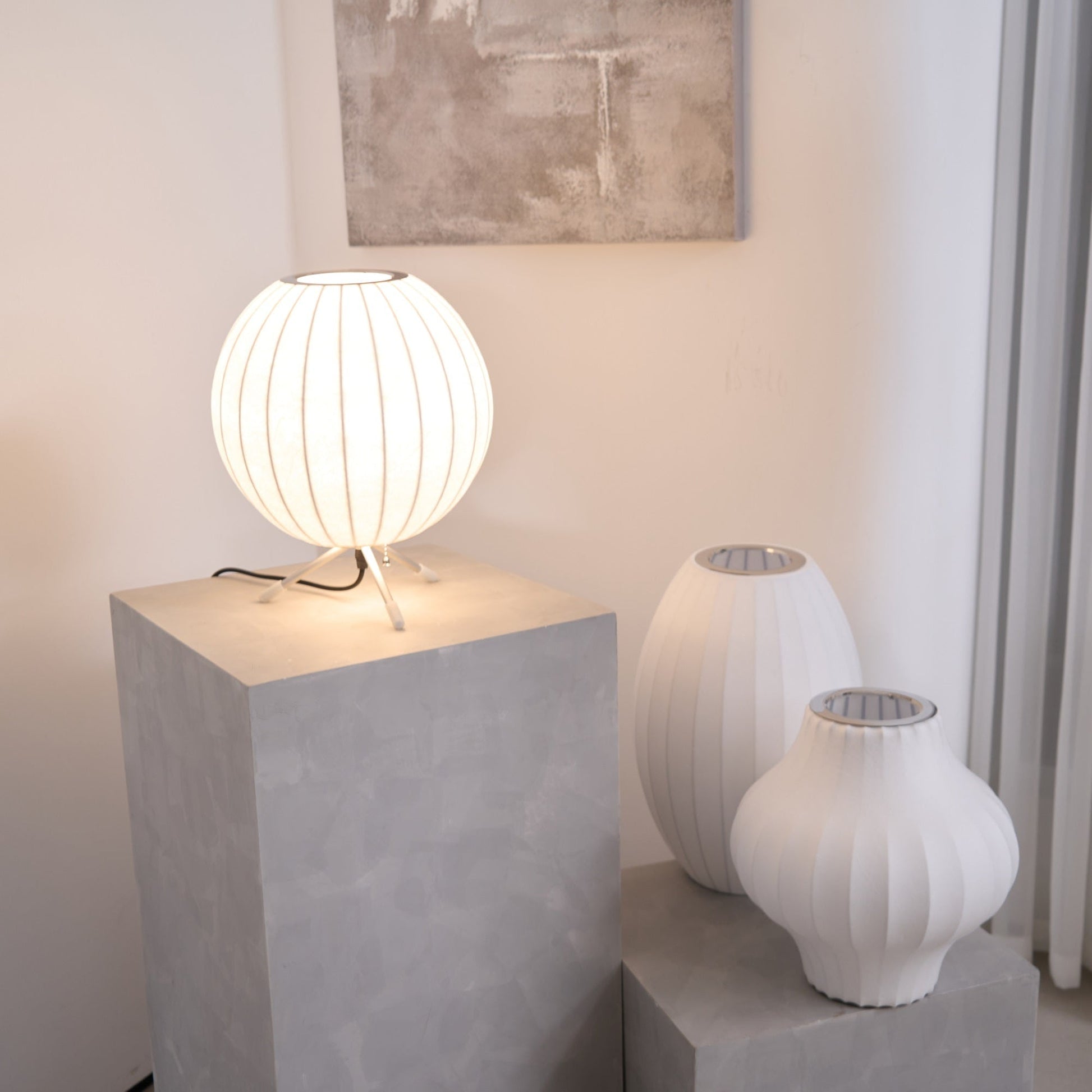 Rostix Steel Minimalist Table Lamp-Neutral Decor