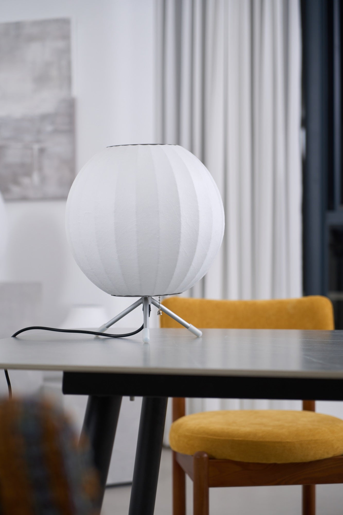 Rostix Steel Minimalist Table Lamp-Neutral Decor