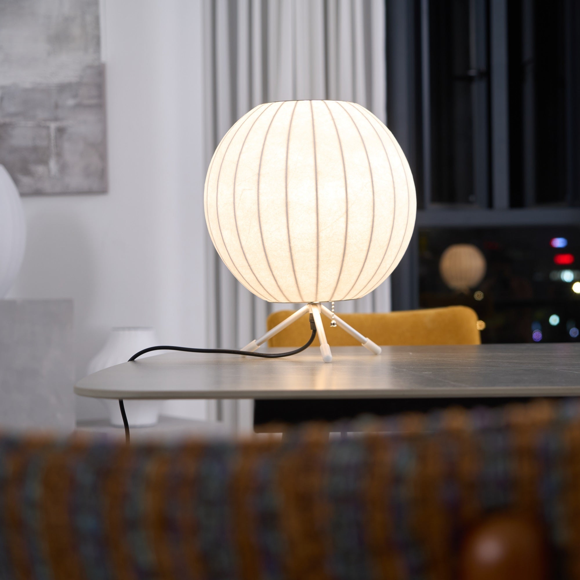 Rostix Steel Minimalist Table Lamp-Neutral Decor