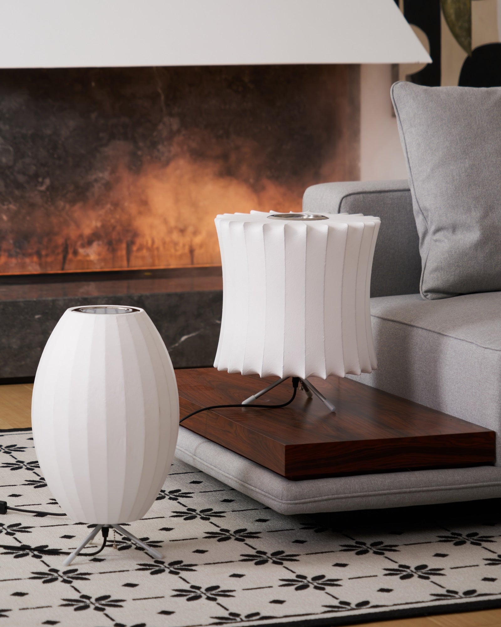 Rostix Steel Minimalist Table Lamp-Neutral Decor