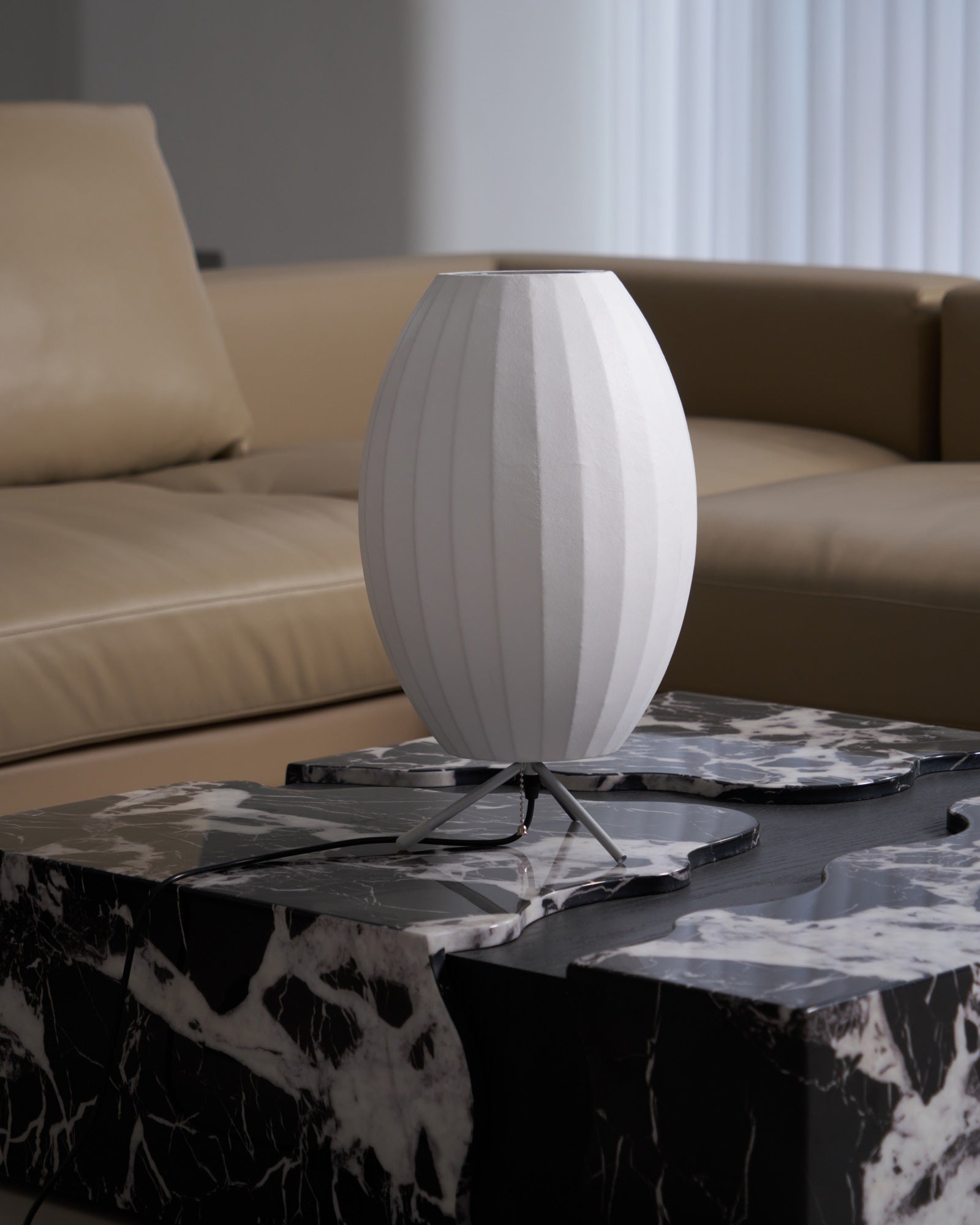Rostix Steel Minimalist Table Lamp-Neutral Decor