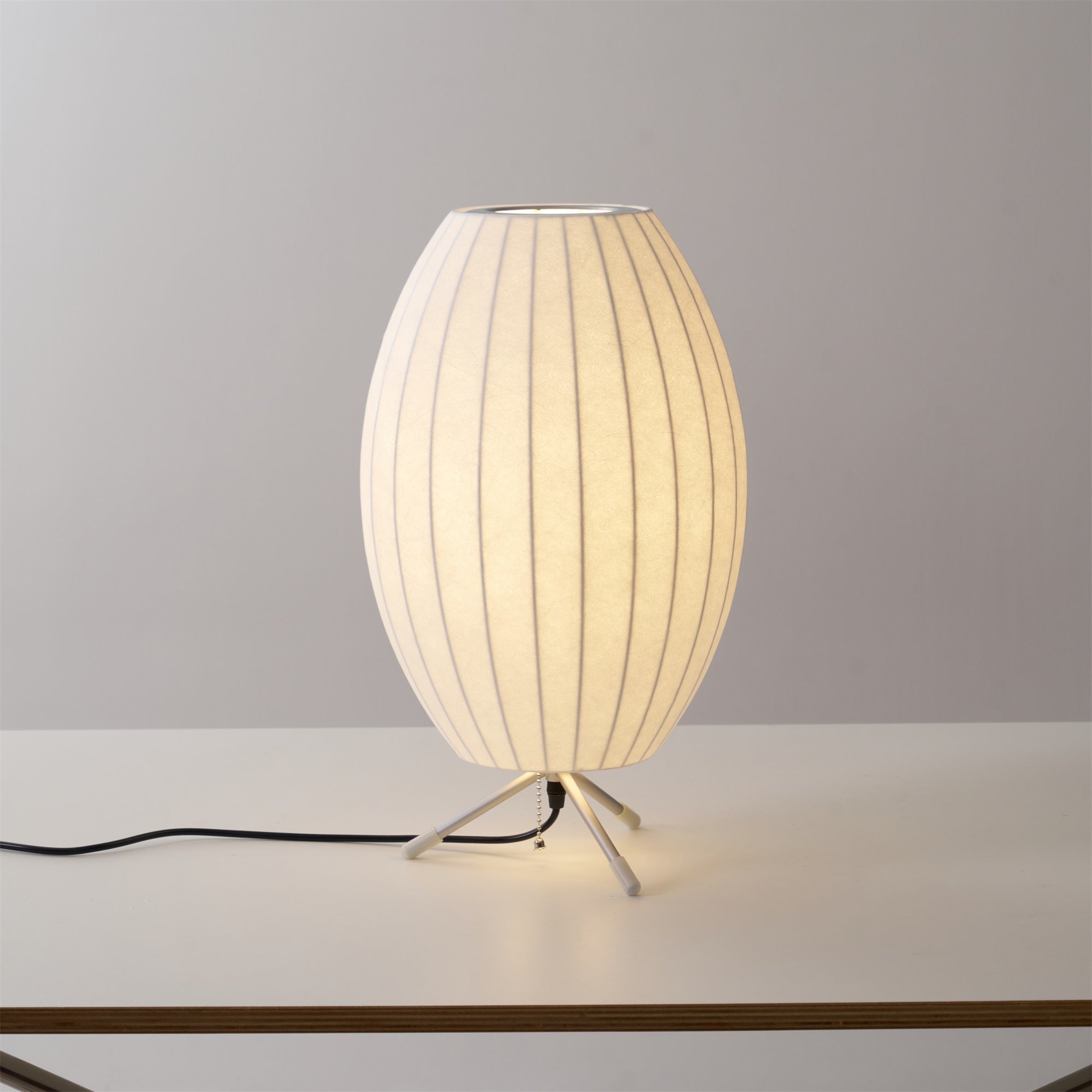 Rostix Steel Minimalist Table Lamp-Neutral Decor
