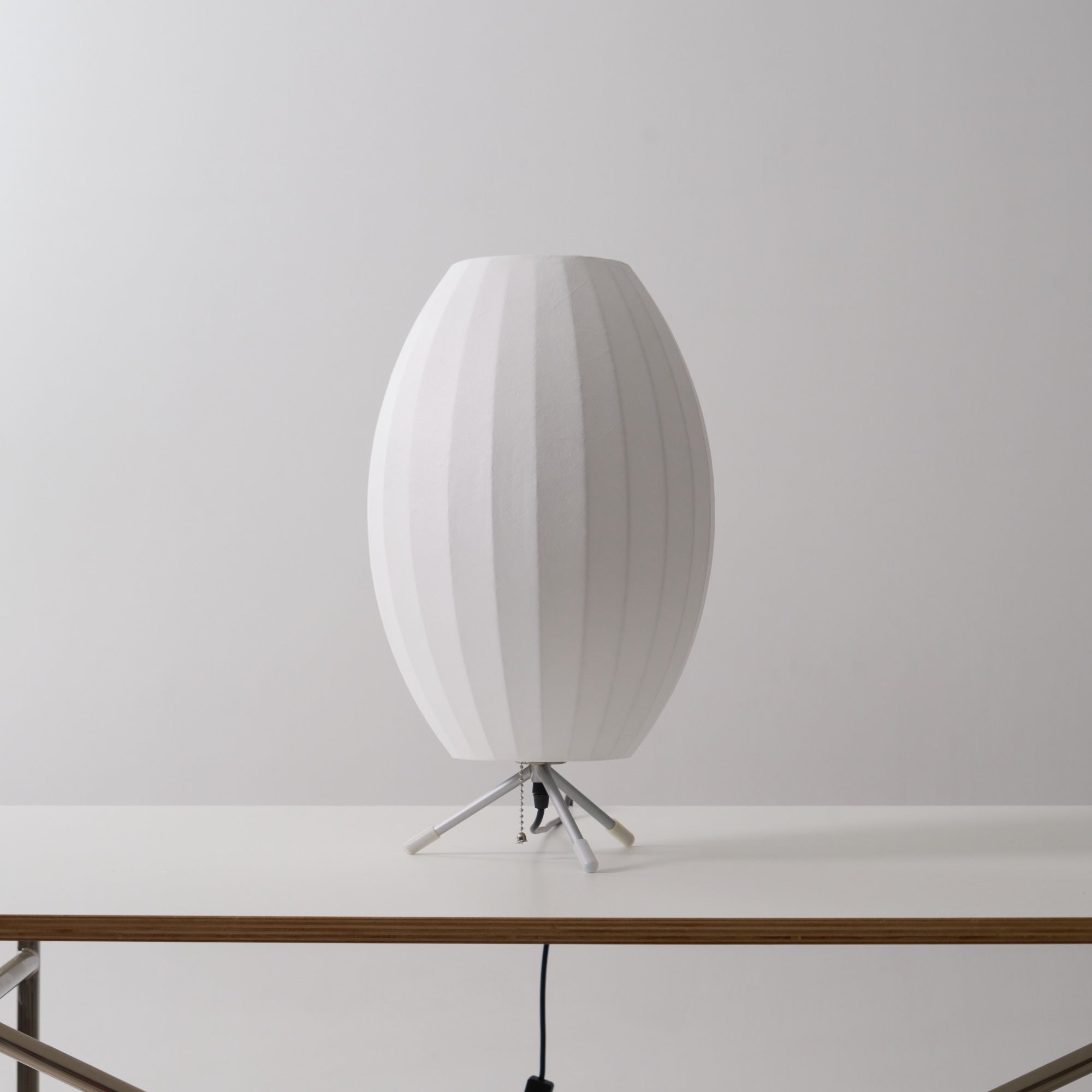 Rostix Steel Minimalist Table Lamp-Neutral Decor
