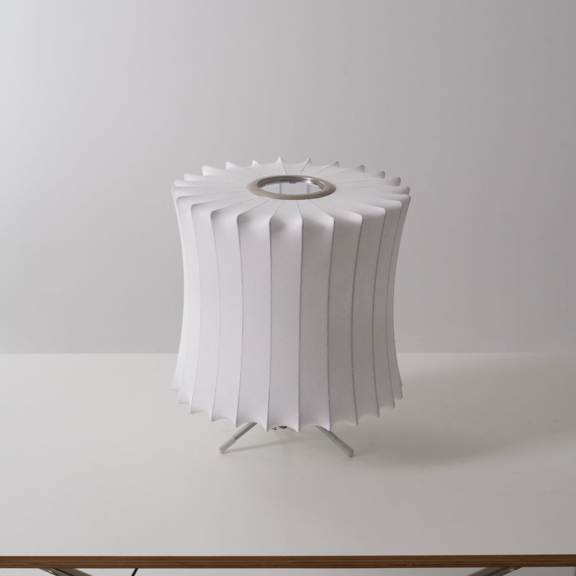 Rostix Steel Minimalist Table Lamp-Neutral Decor