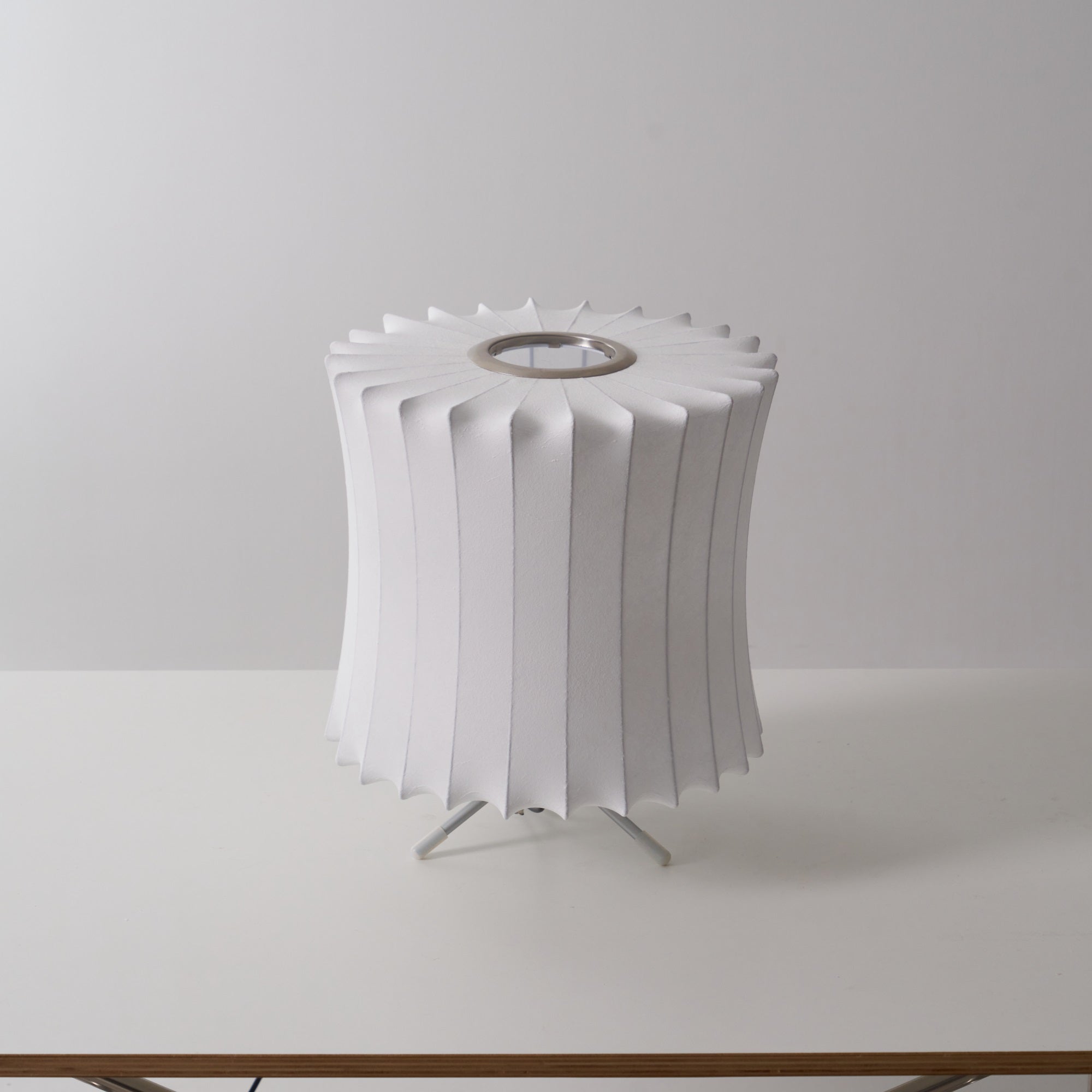 Rostix Steel Minimalist Table Lamp-Neutral Decor