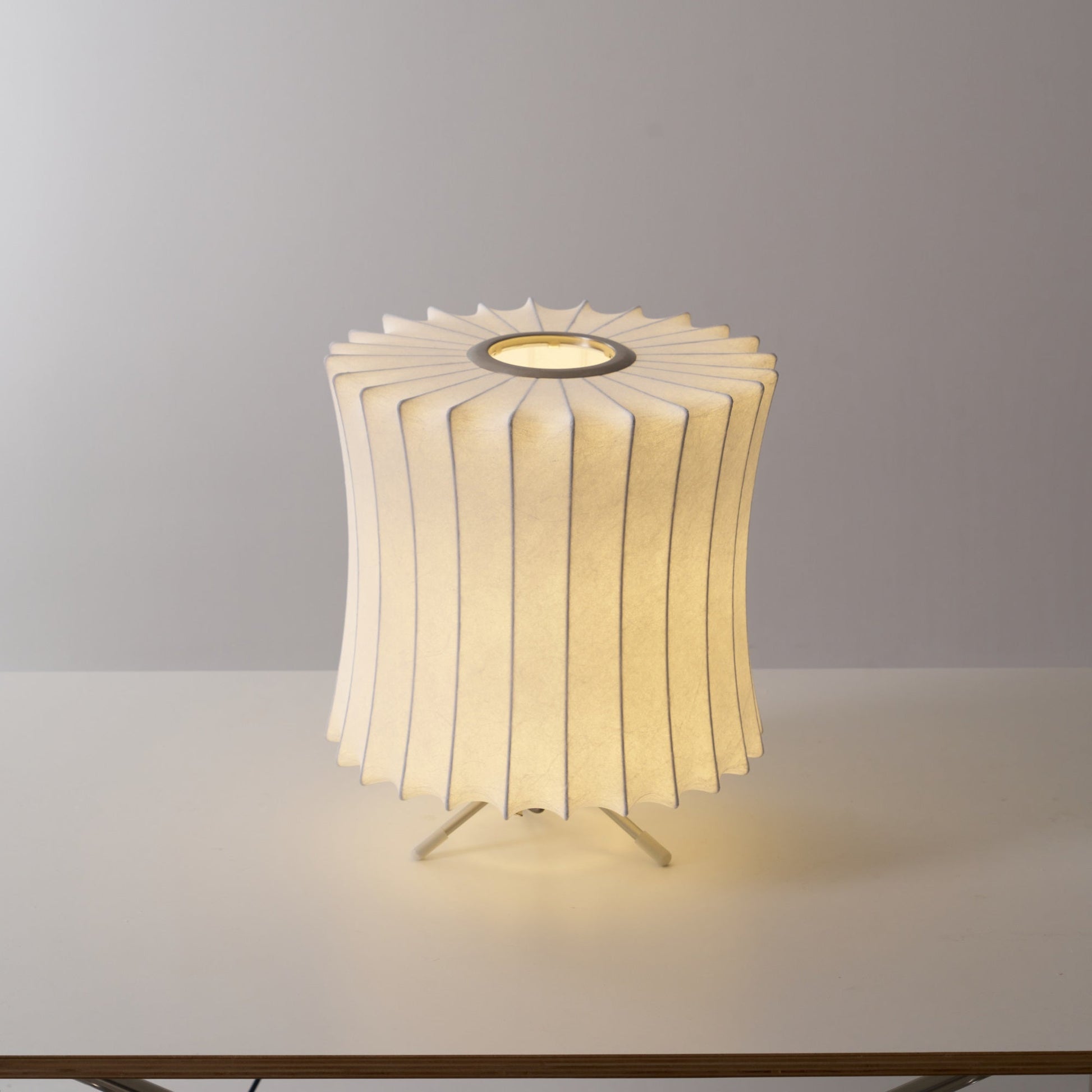 Rostix Steel Minimalist Table Lamp-Neutral Decor