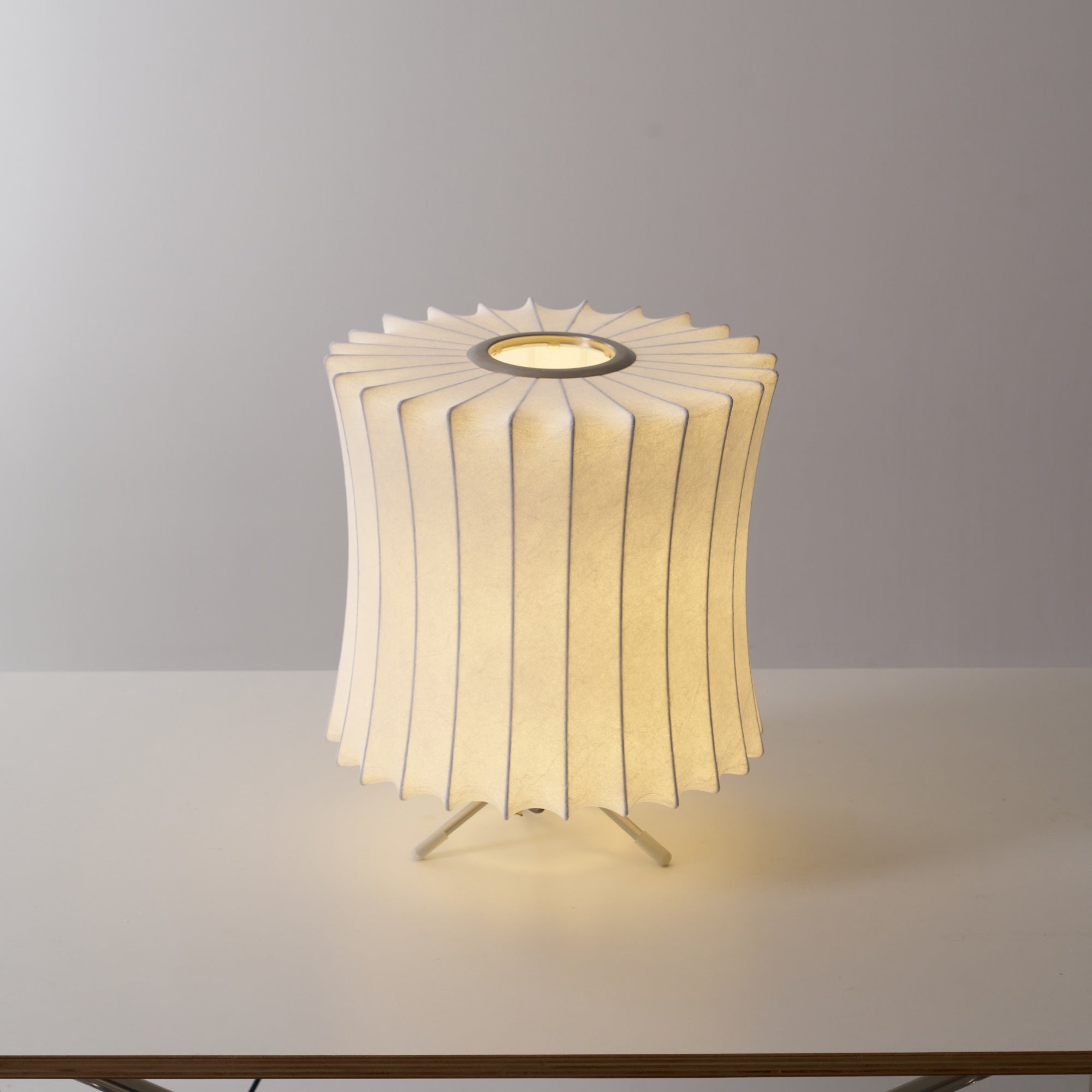 Rostix Steel Minimalist Table Lamp-Neutral Decor