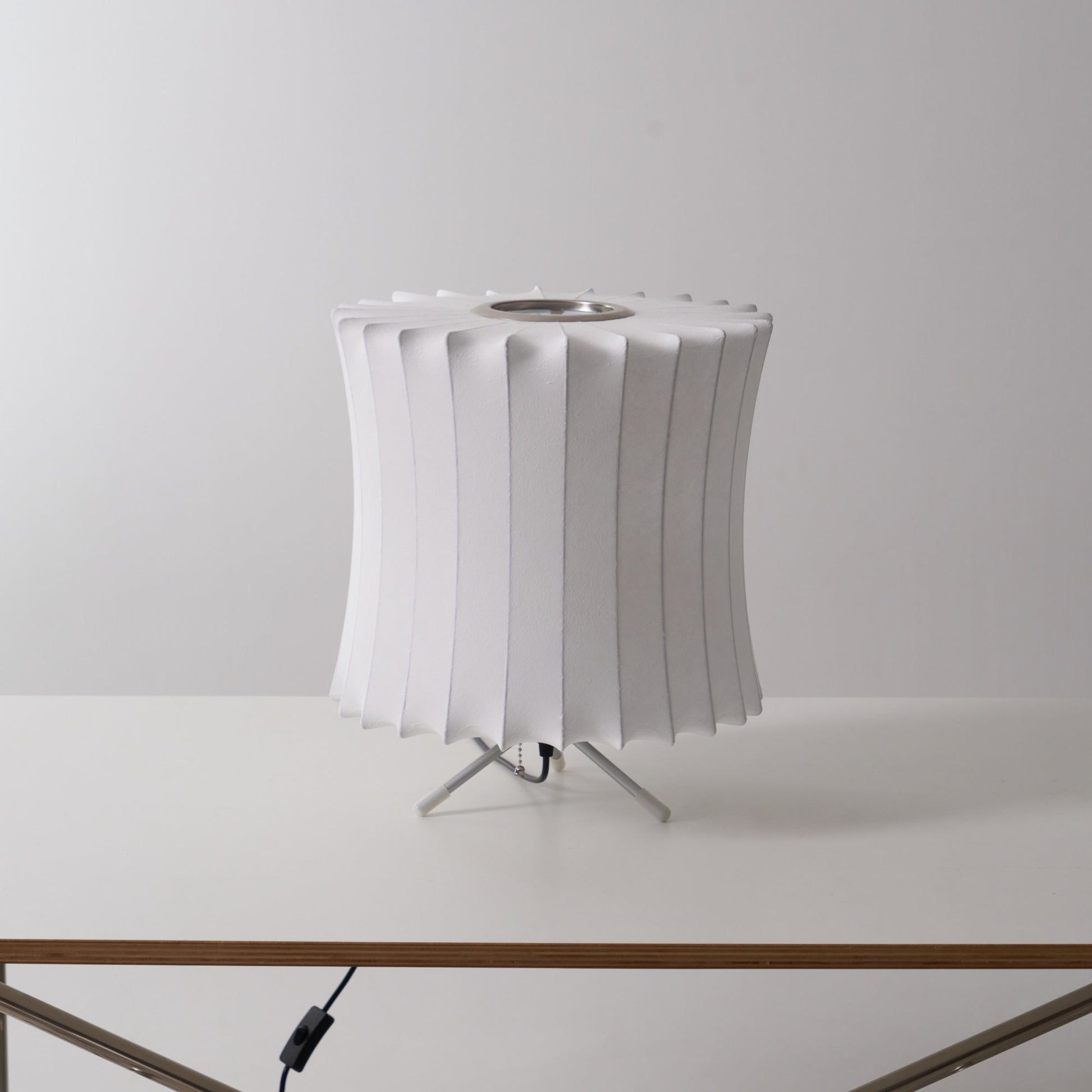Rostix Steel Minimalist Table Lamp-Neutral Decor