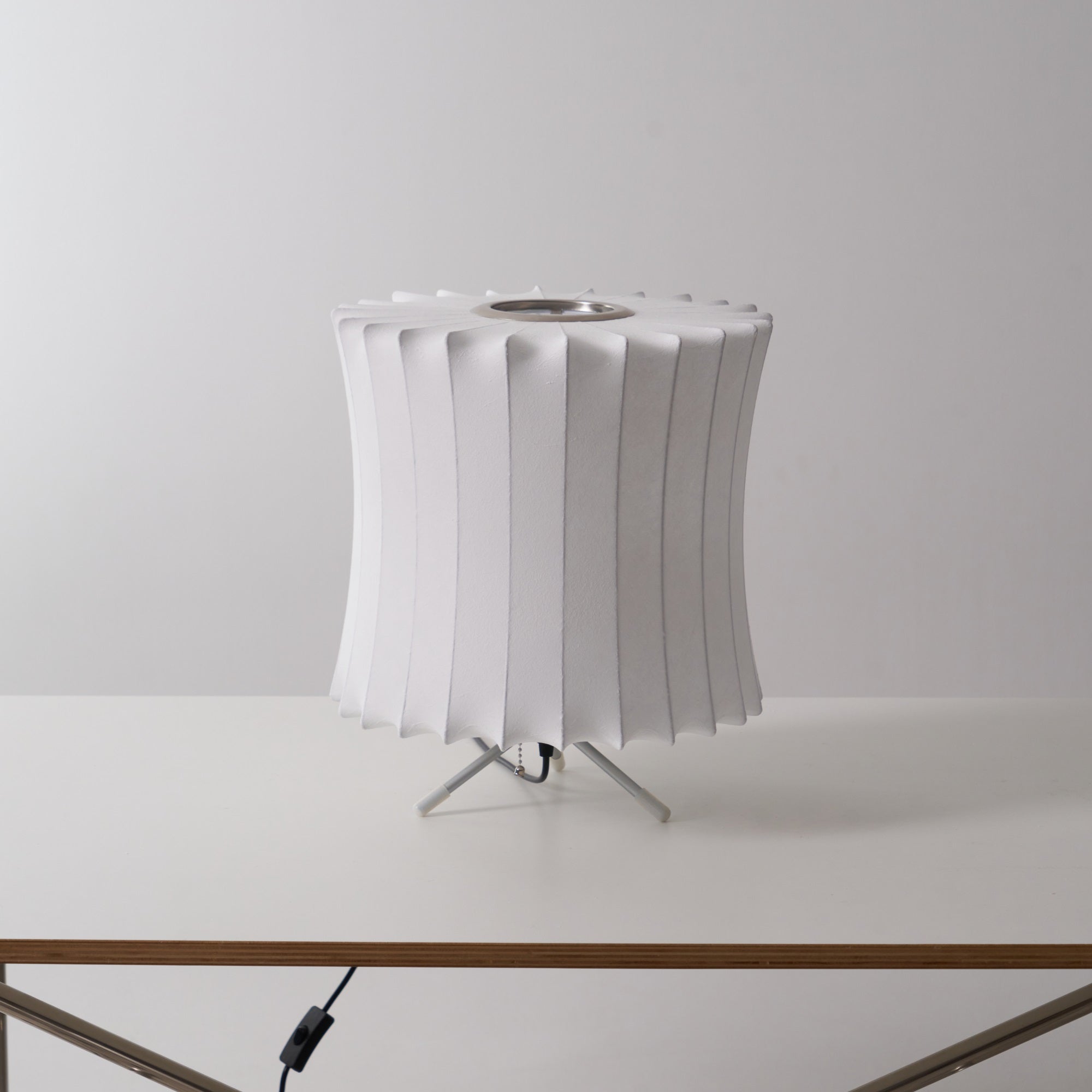 Rostix Steel Minimalist Table Lamp-Neutral Decor
