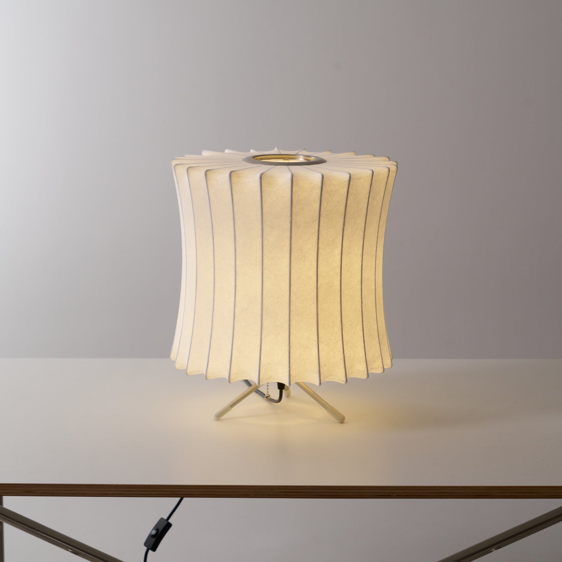 Rostix Steel Minimalist Table Lamp-Neutral Decor