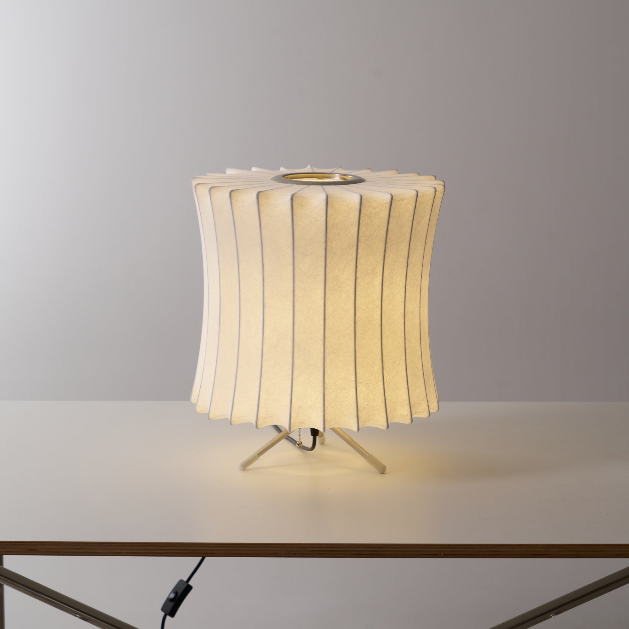Rostix Steel Minimalist Table Lamp-Neutral Decor