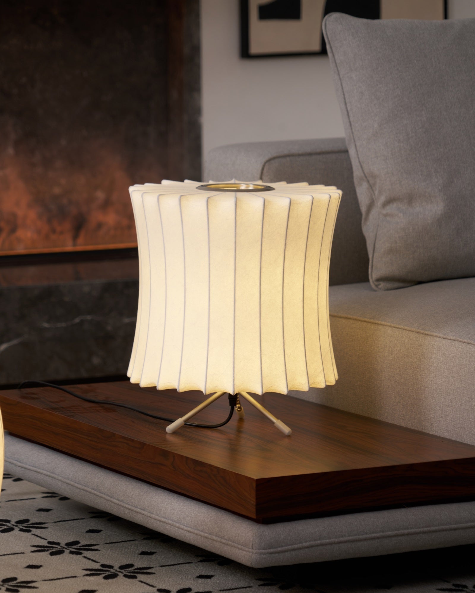 Rostix Steel Minimalist Table Lamp-Neutral Decor