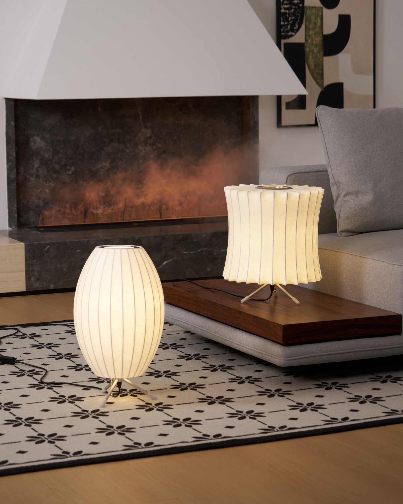Rostix Steel Minimalist Table Lamp-Neutral Decor