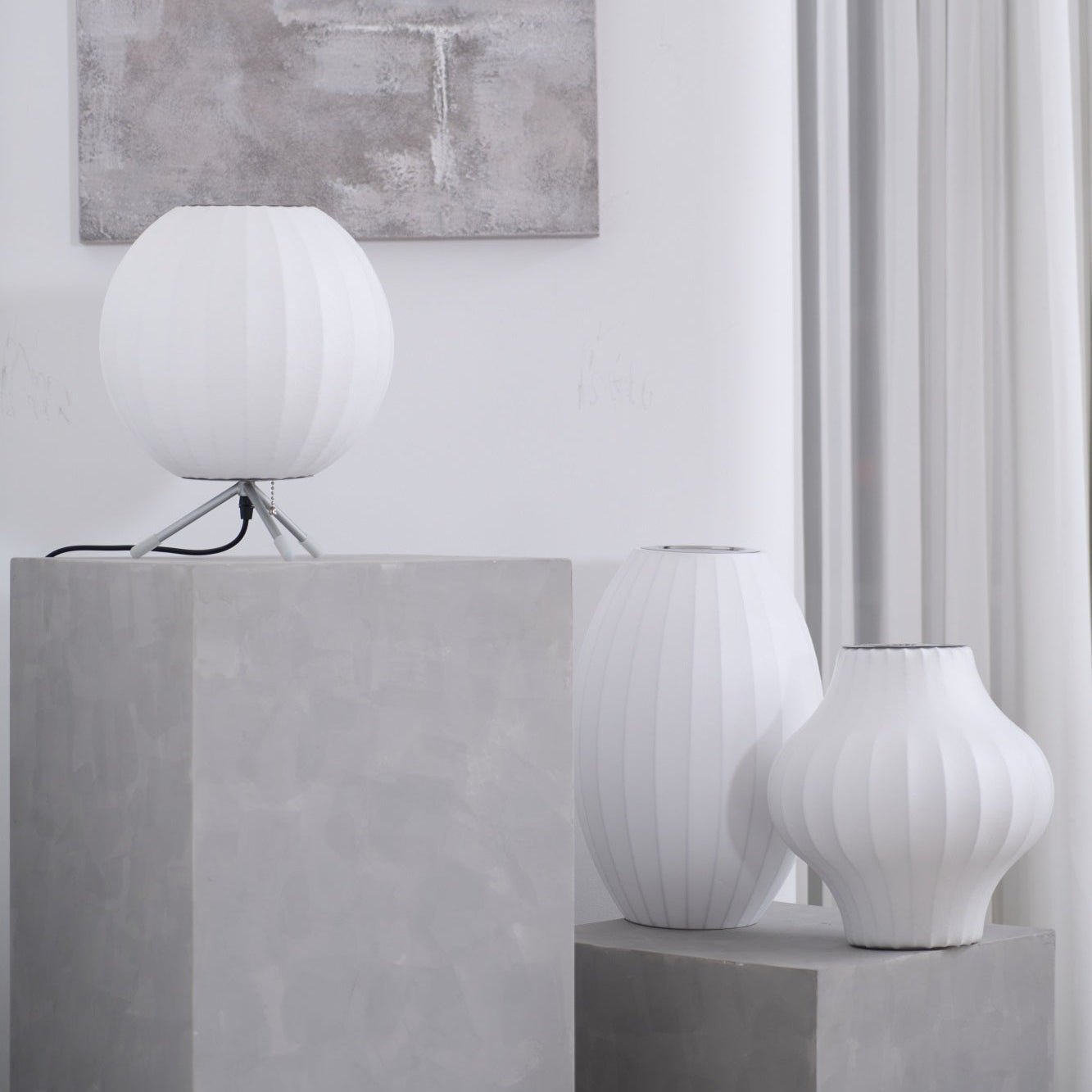 Rostix Steel Minimalist Table Lamp-Neutral Decor