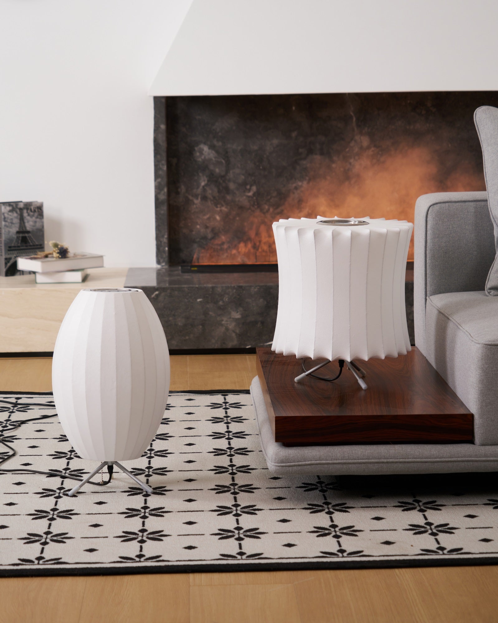 Rostix Steel Minimalist Table Lamp-Neutral Decor