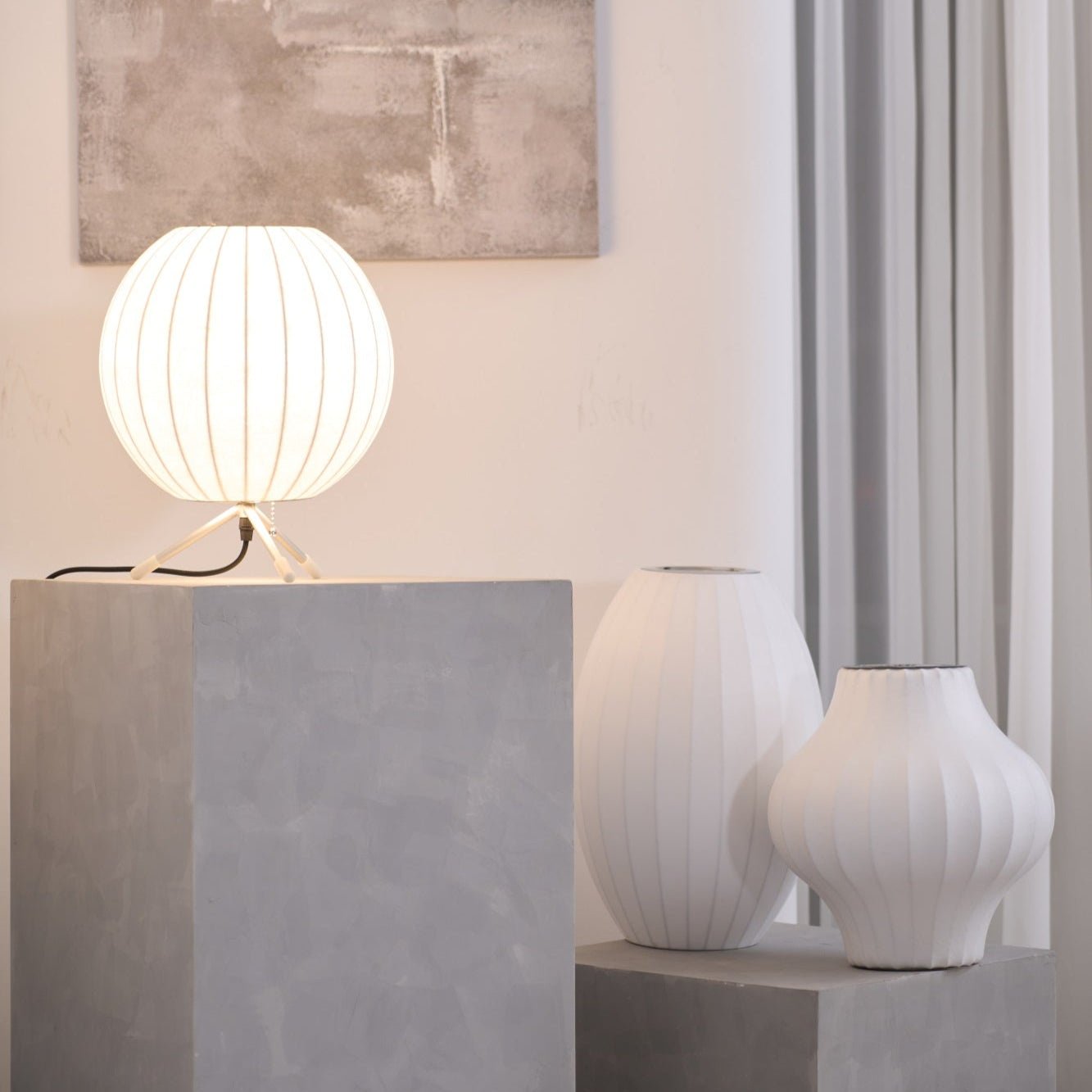 Rostix Steel Minimalist Table Lamp-Neutral Decor