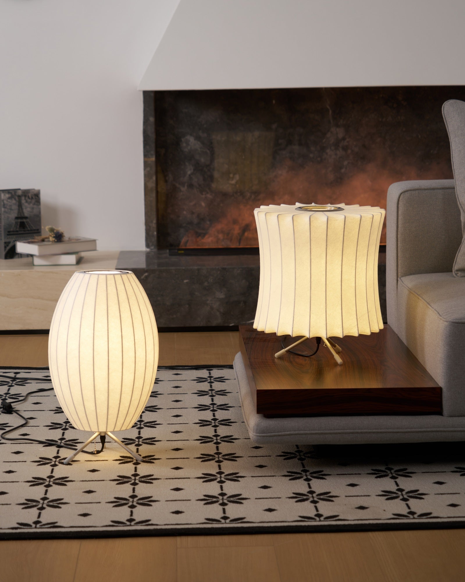 Rostix Steel Minimalist Table Lamp-Neutral Decor
