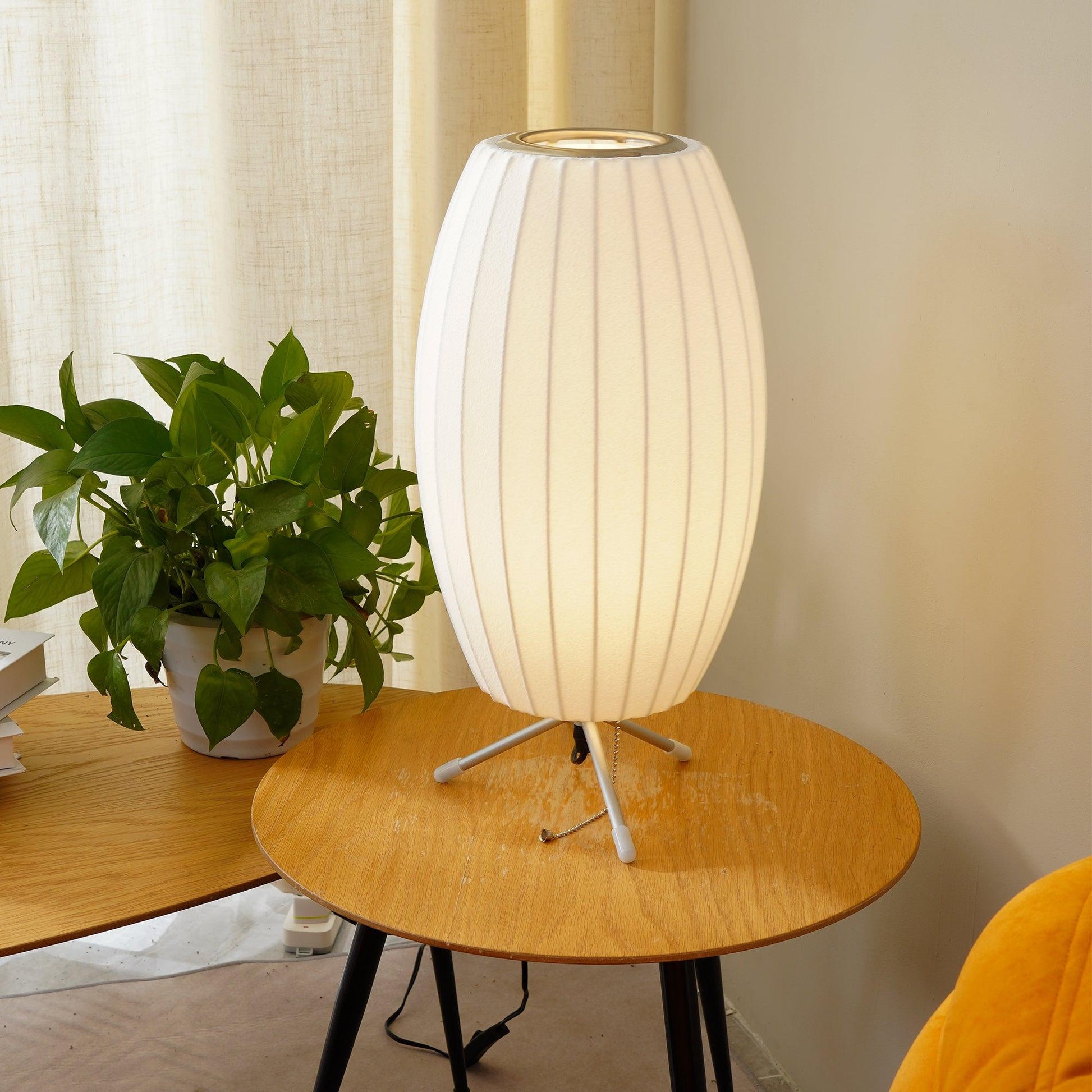 Rostix Steel Minimalist Table Lamp-Neutral Decor