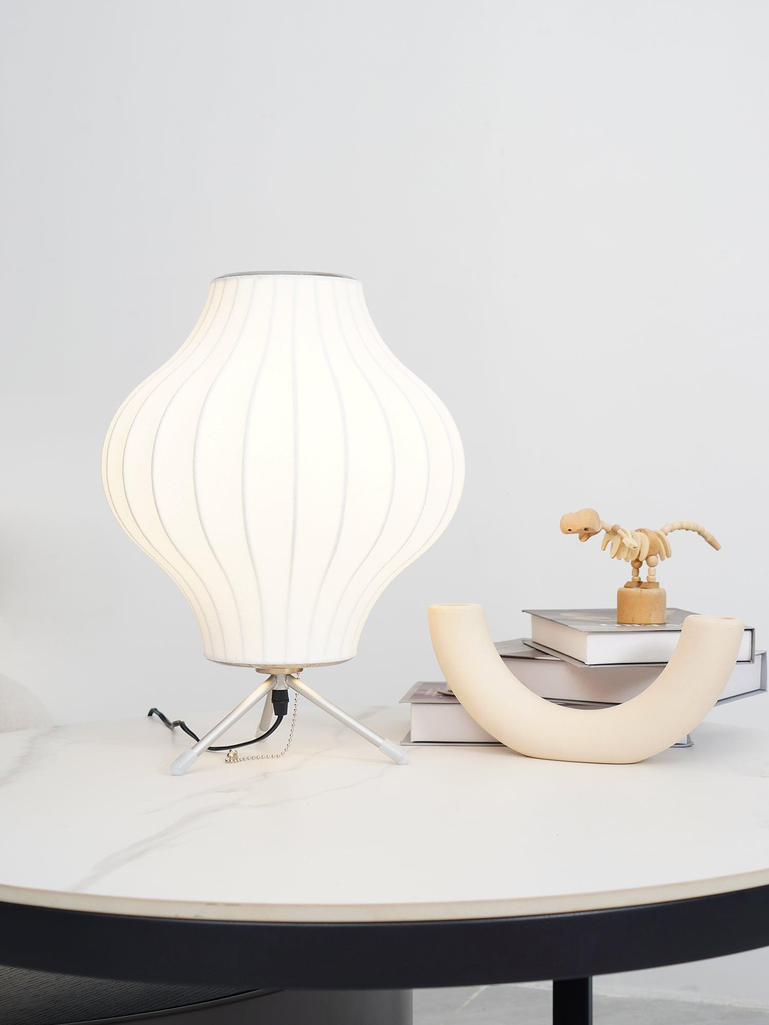 Rostix Steel Minimalist Table Lamp-Neutral Decor
