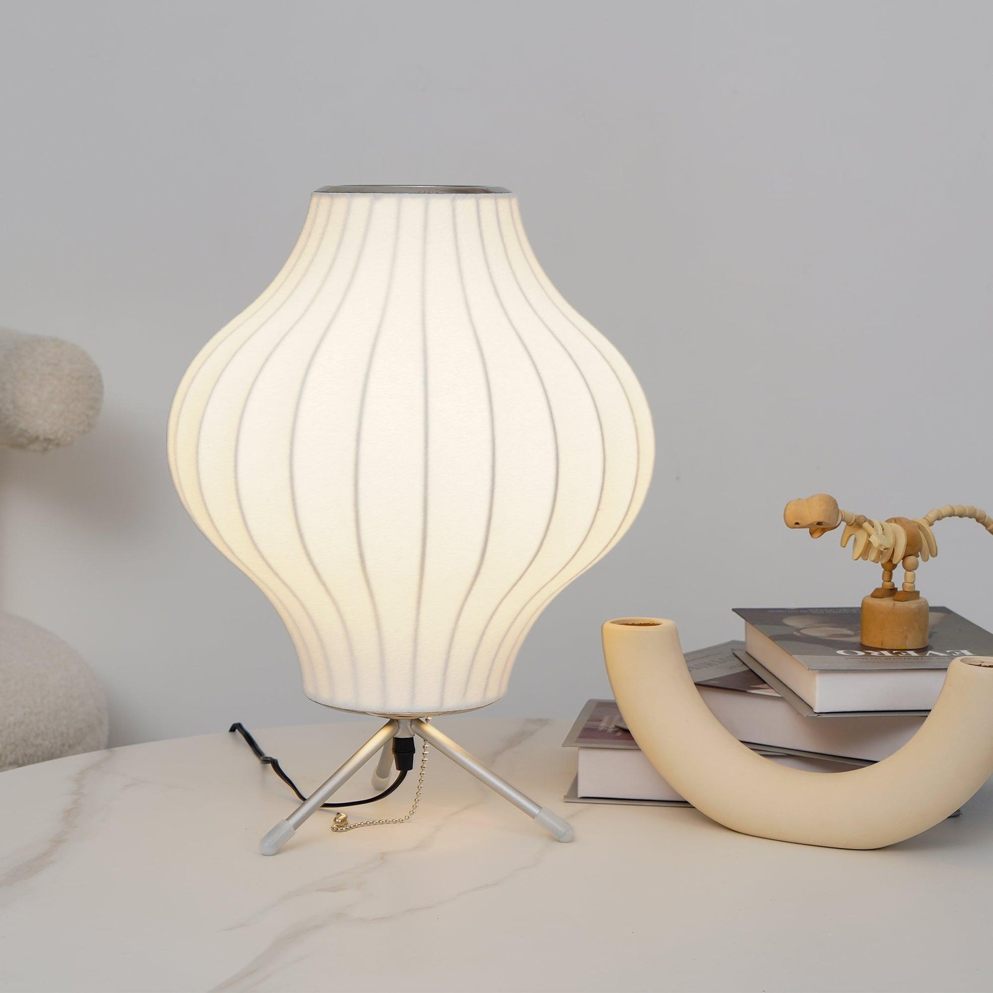 Rostix Steel Minimalist Table Lamp-Neutral Decor