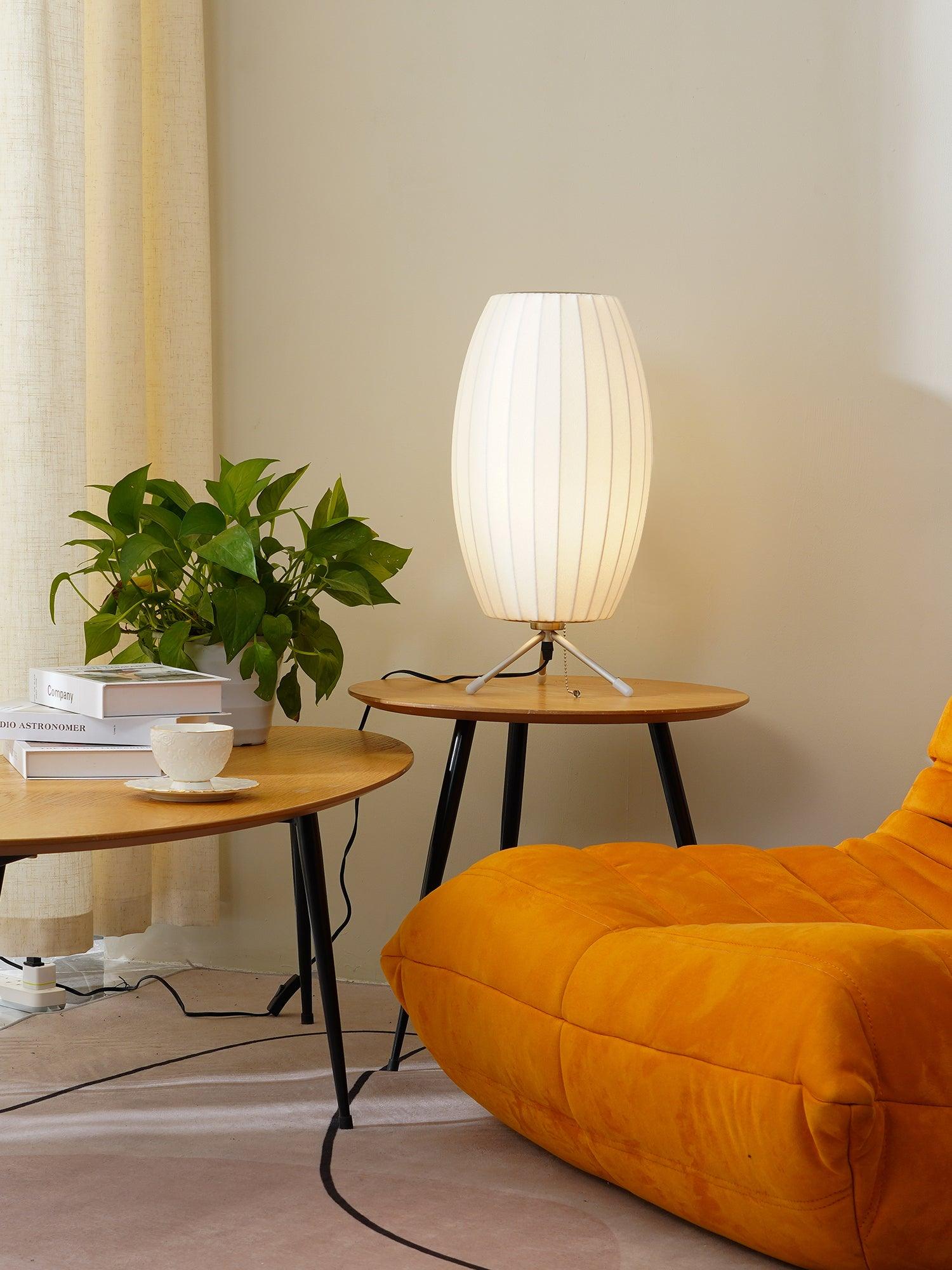 Rostix Steel Minimalist Table Lamp-Neutral Decor