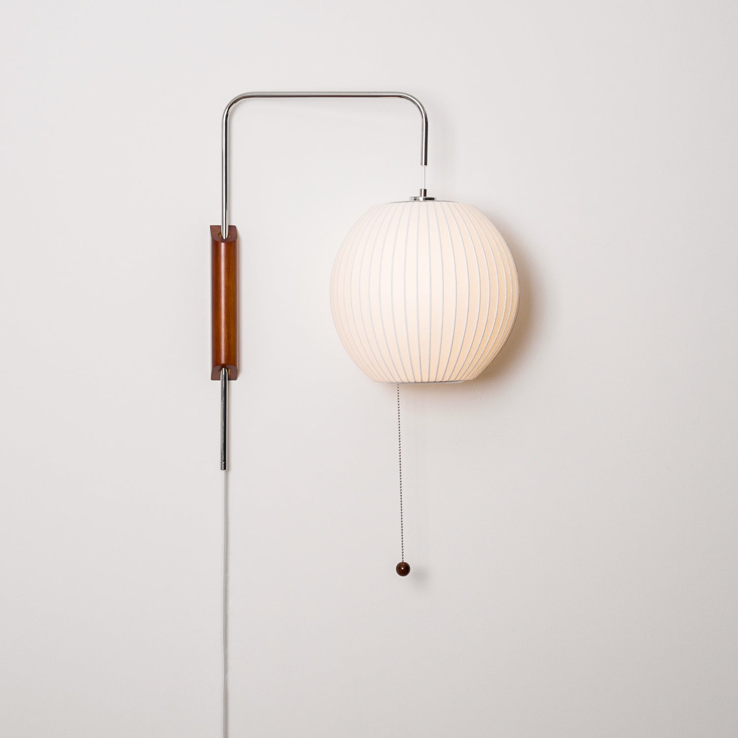 Lustra Wall Sconce Walnut Ball-Neutral Decor