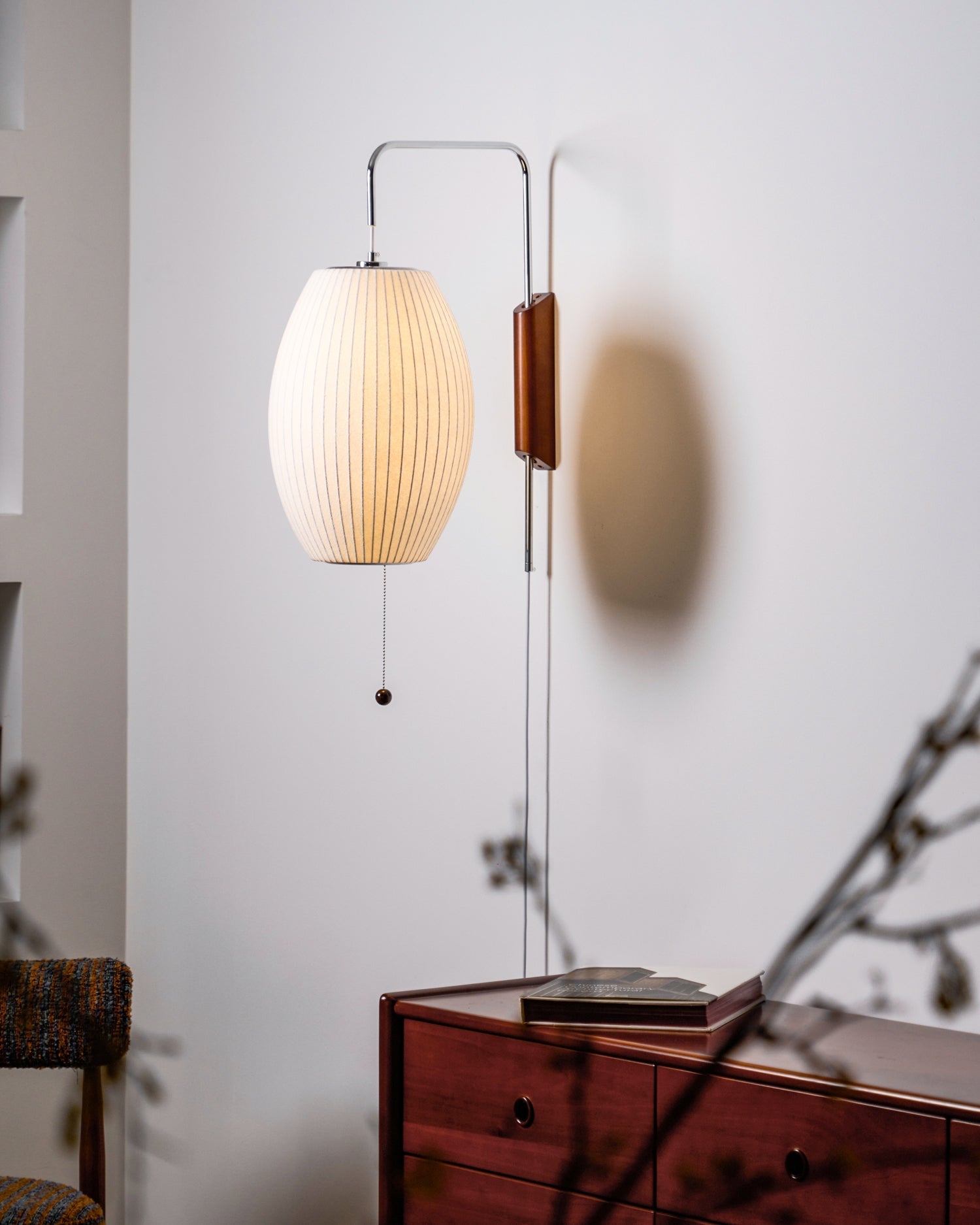 Lustra Wall Sconce Walnut Ball-Neutral Decor