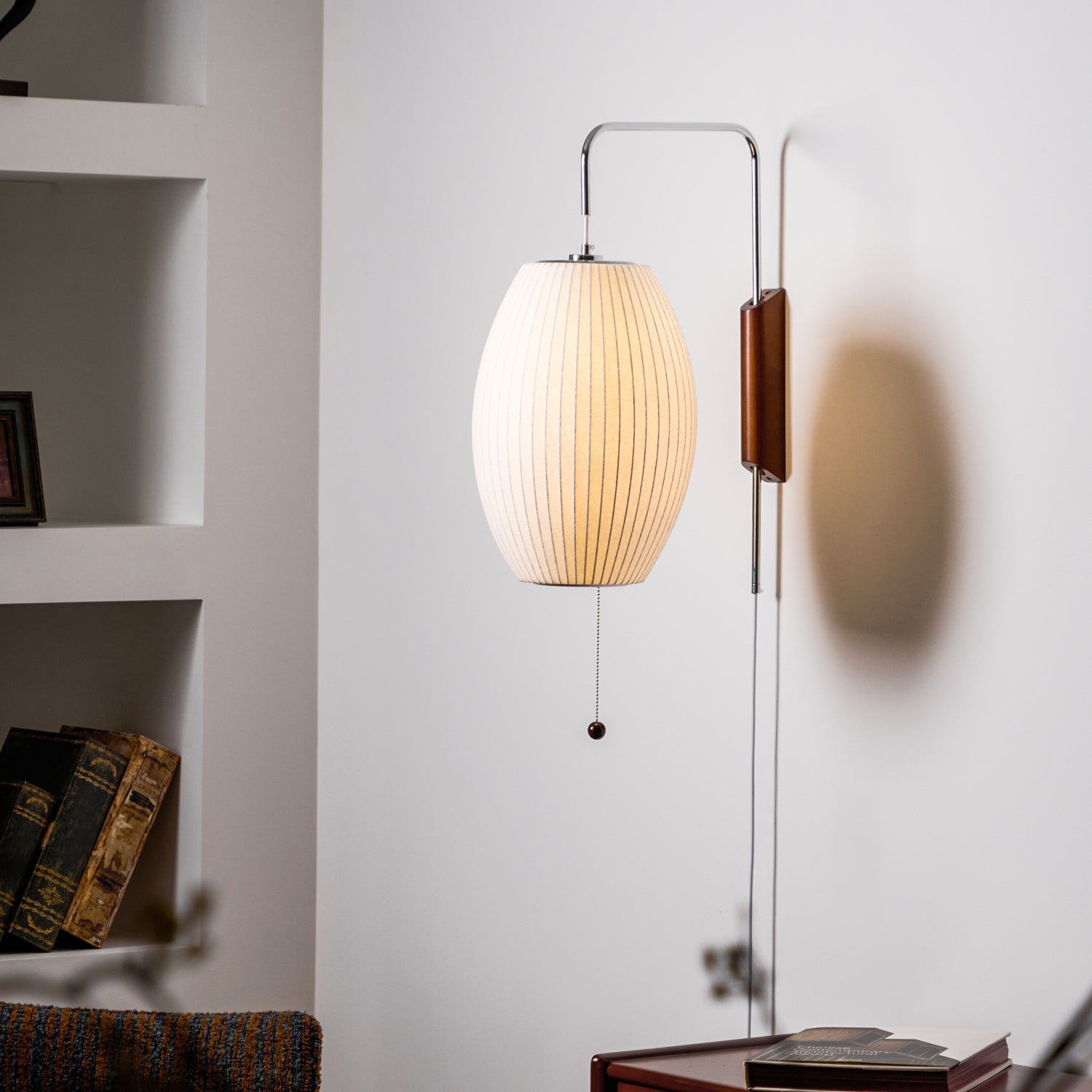 Lustra Wall Sconce Walnut Ball-Neutral Decor