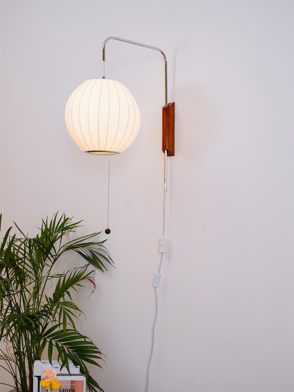 Lustra Wall Sconce Walnut Ball-Neutral Decor