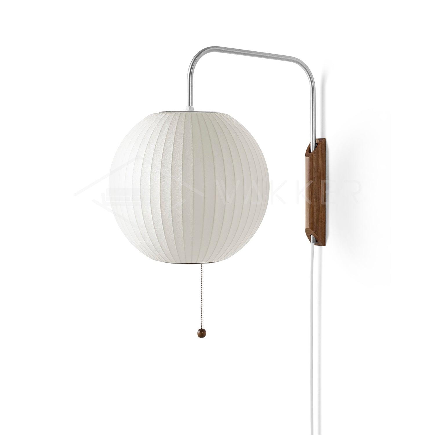 Lustra Wall Sconce Walnut Ball-Neutral Decor