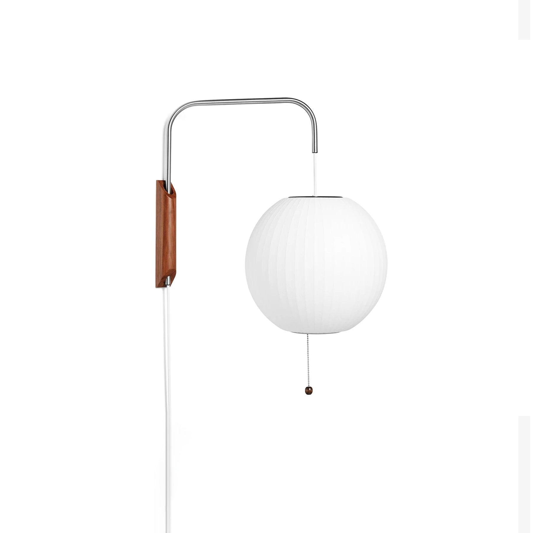 Lustra Wall Sconce Walnut Ball-Neutral Decor