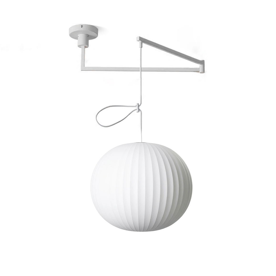 Bis Silk & Steel Pendant Lamp-Neutral Decor