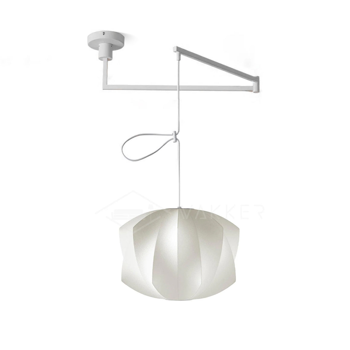 Bis Silk & Steel Pendant Lamp-Neutral Decor