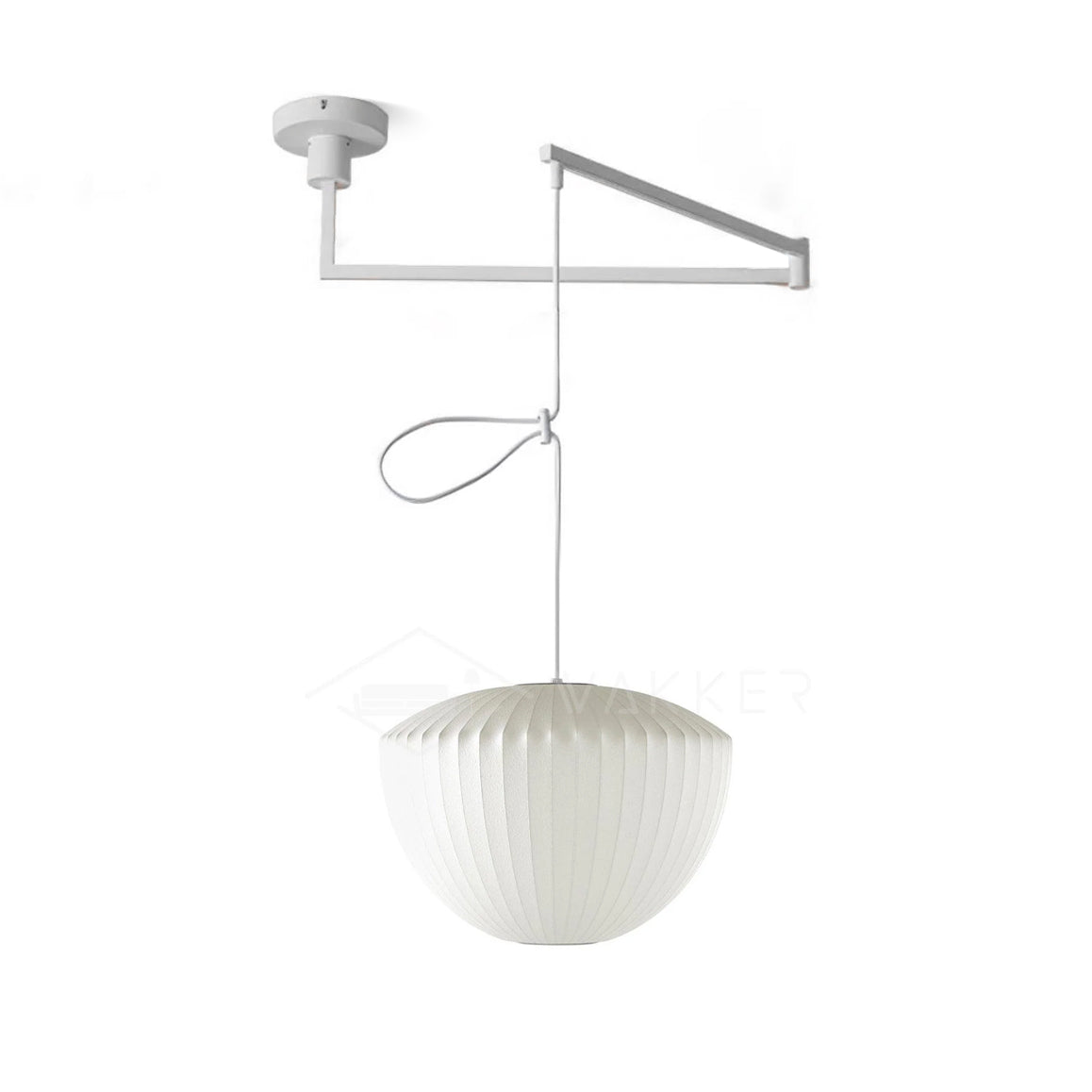 Bis Silk & Steel Pendant Lamp-Neutral Decor