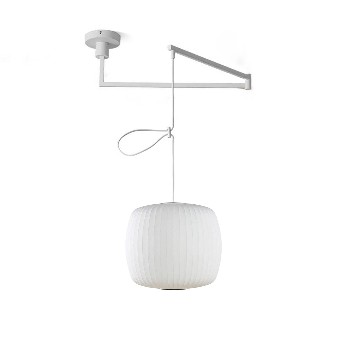 Bis Silk & Steel Pendant Lamp-Neutral Decor