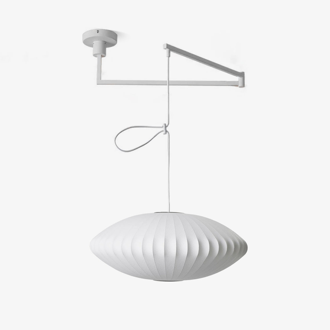 Bis Silk & Steel Pendant Lamp-Neutral Decor