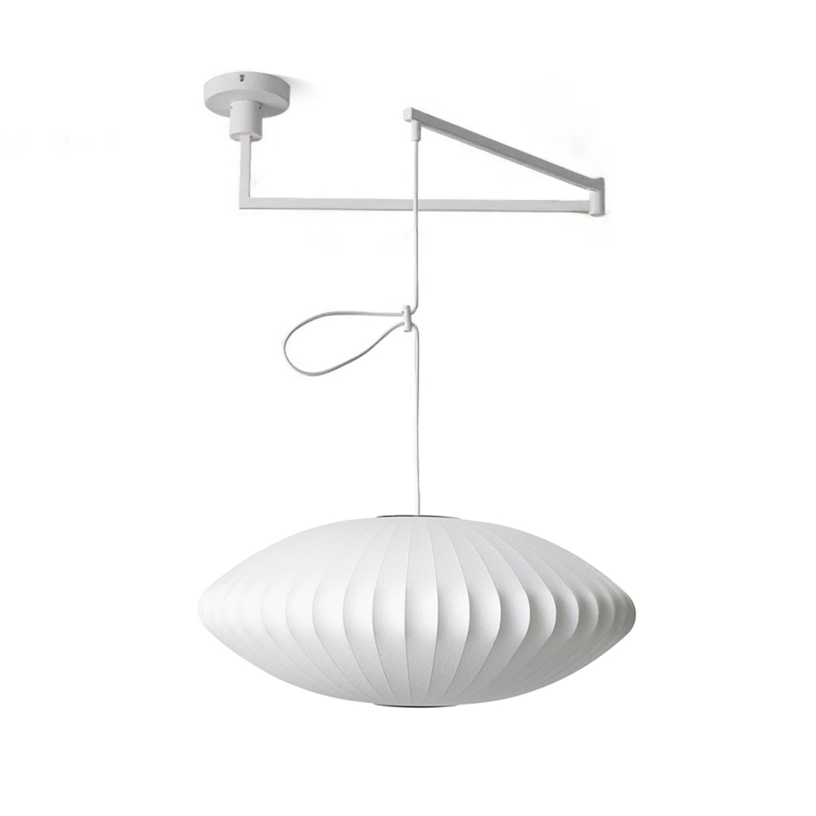 Bis Silk & Steel Pendant Lamp-Neutral Decor