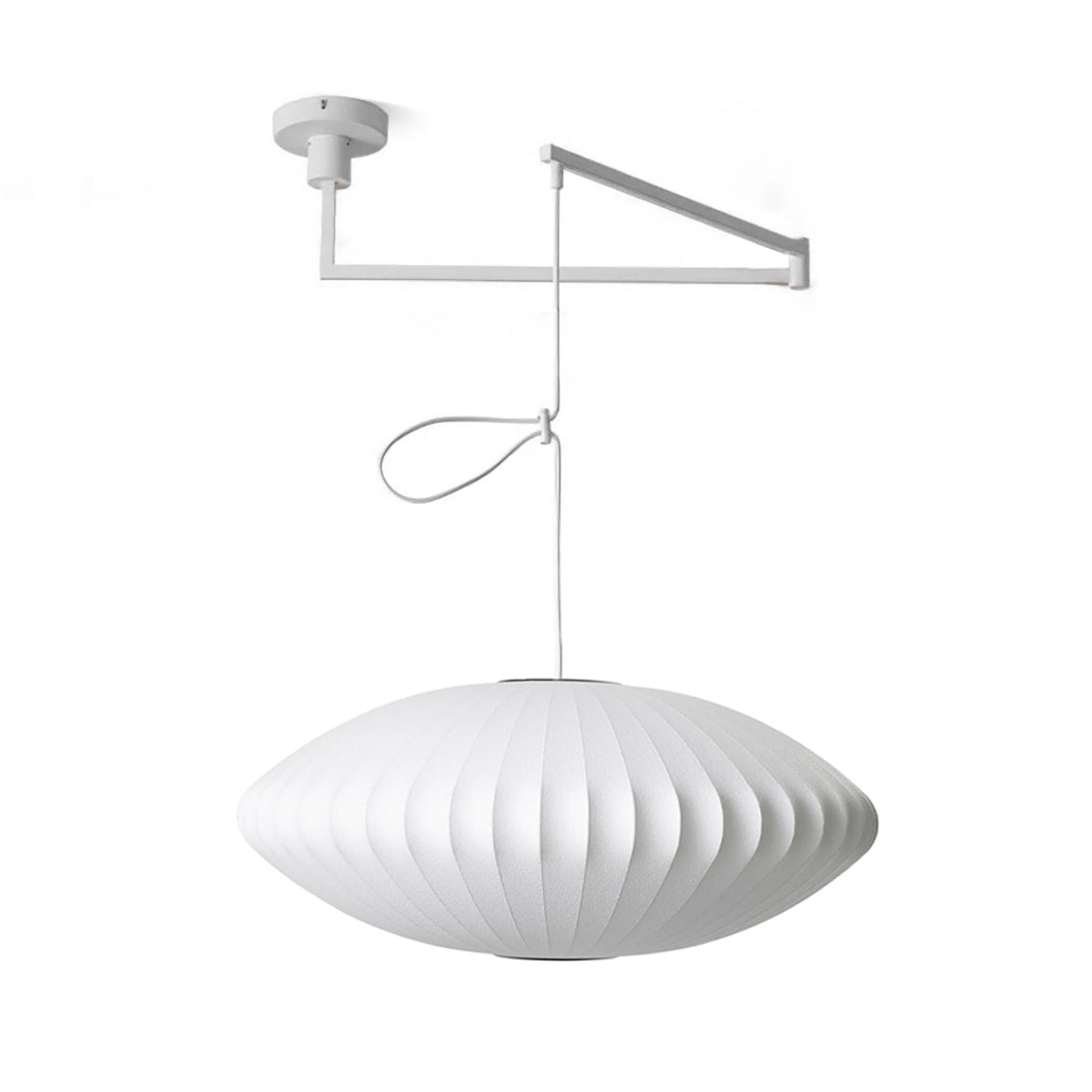 Bis Silk & Steel Pendant Lamp-Neutral Decor